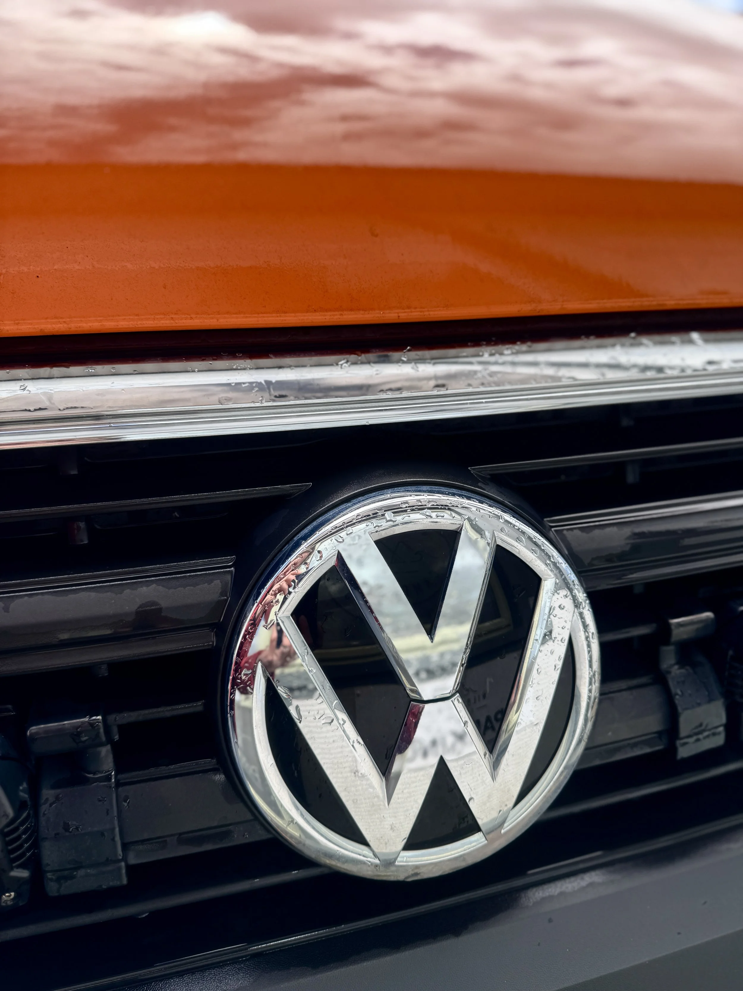 Orange VW Crafter badge | VW Crafter campervans for sale | Cornwall