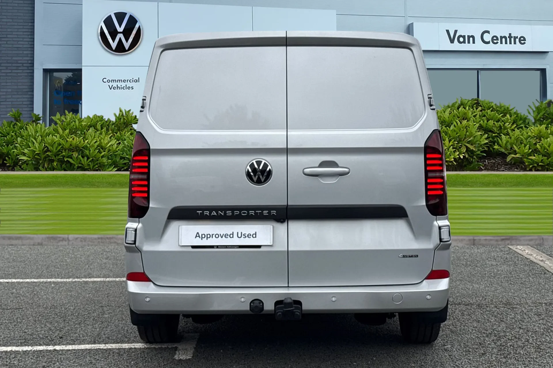 Rear view of a VW T7 4MOTION | Cornwall