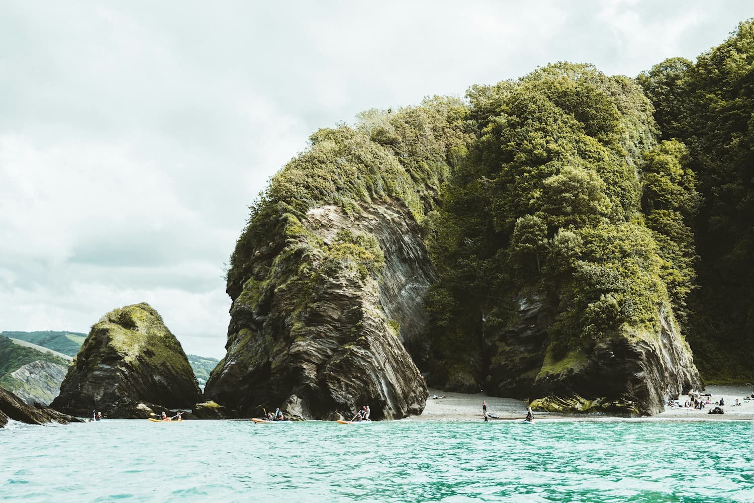 Hidden cove and rugged coastline in South Cornwall | Cornwall campervan routes | Cornwall
