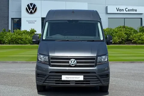 Front view of 2024 grey VW Crafter