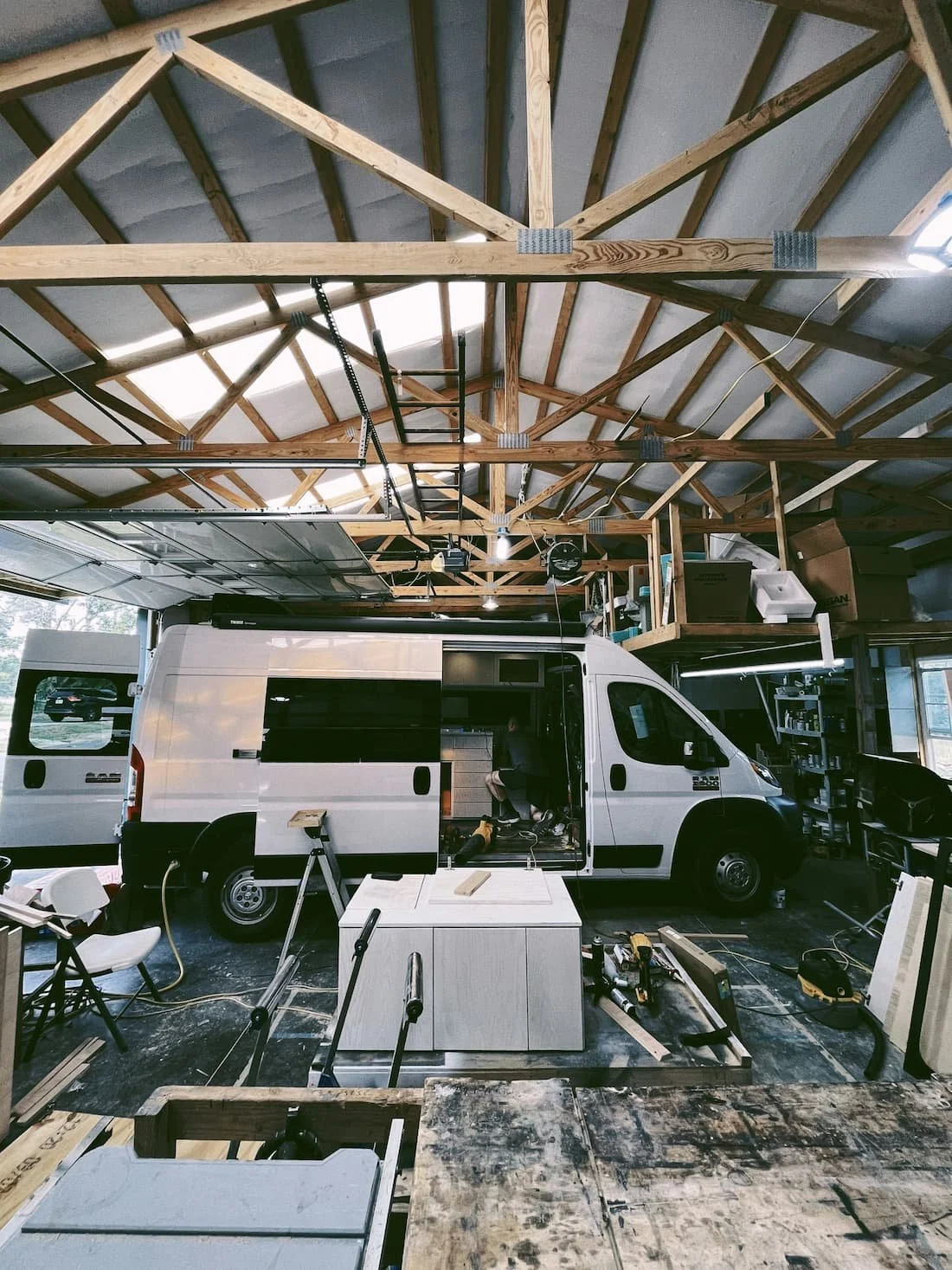 DIY van build in workshop | ply lining kit | Cornwall