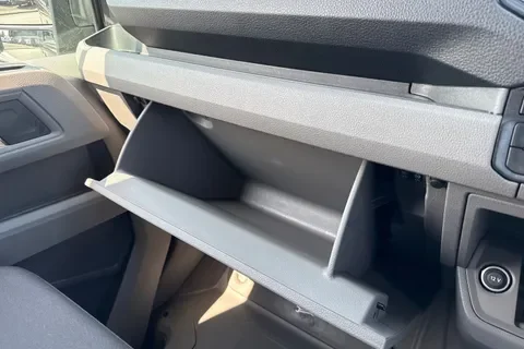 Open glovebox of VW Crafter