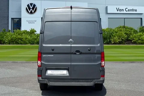 Rear view of VW Crafter barn doors