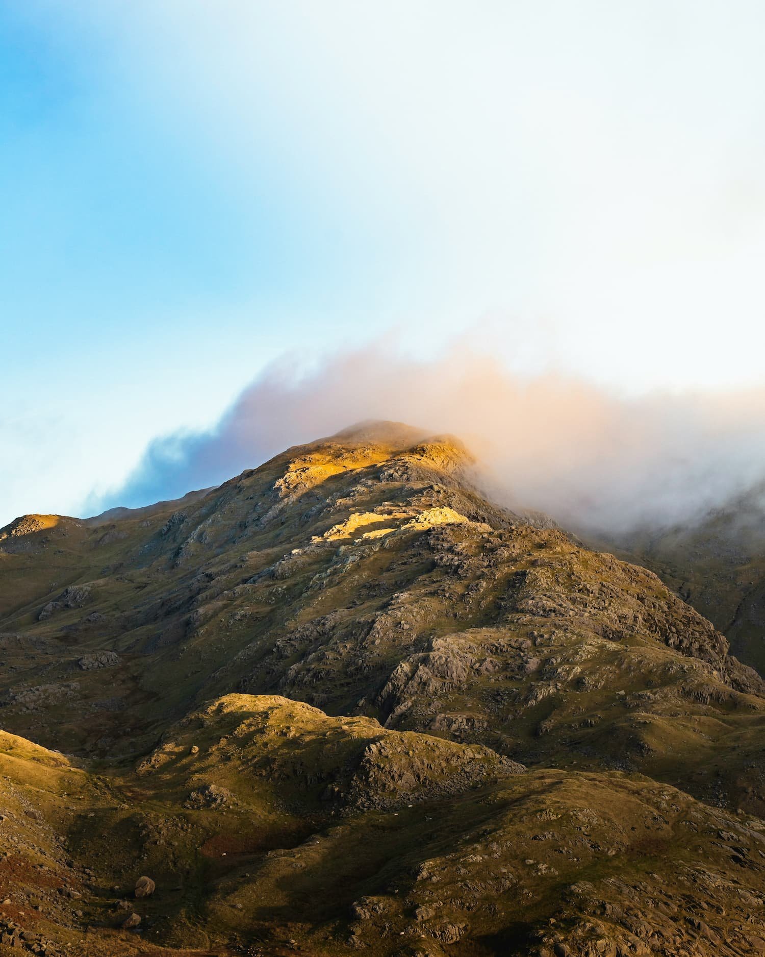 Mountain ridge landscape in natural wilderness often explored during campervan road trips | Wild Earth Campers | Cornwall