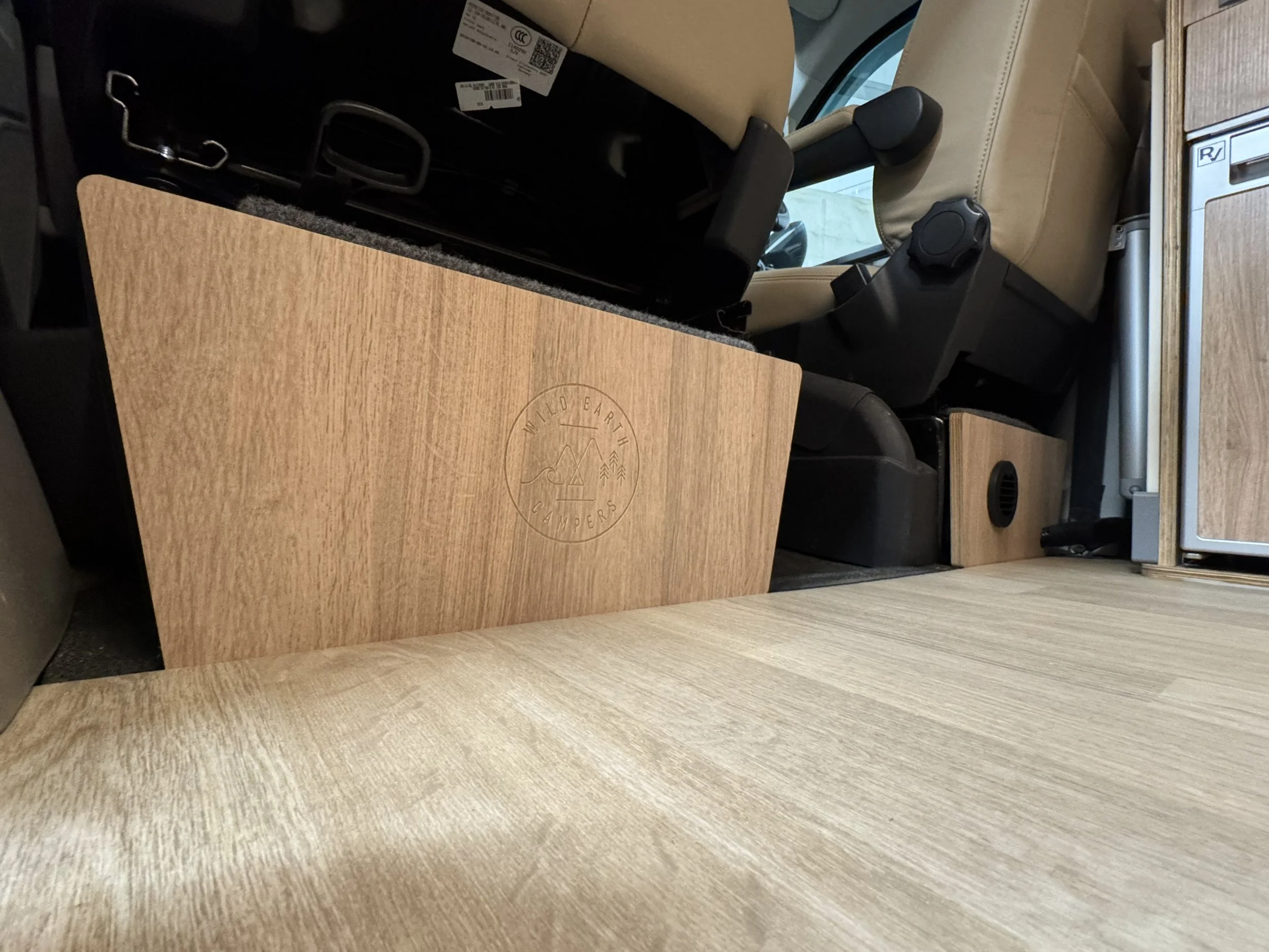 Altro Wood flooring fitted inside a van | campervan flooring installation | Cornwall