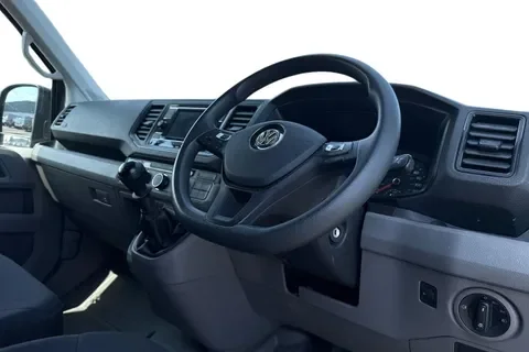Cockpit view of VW Crafter