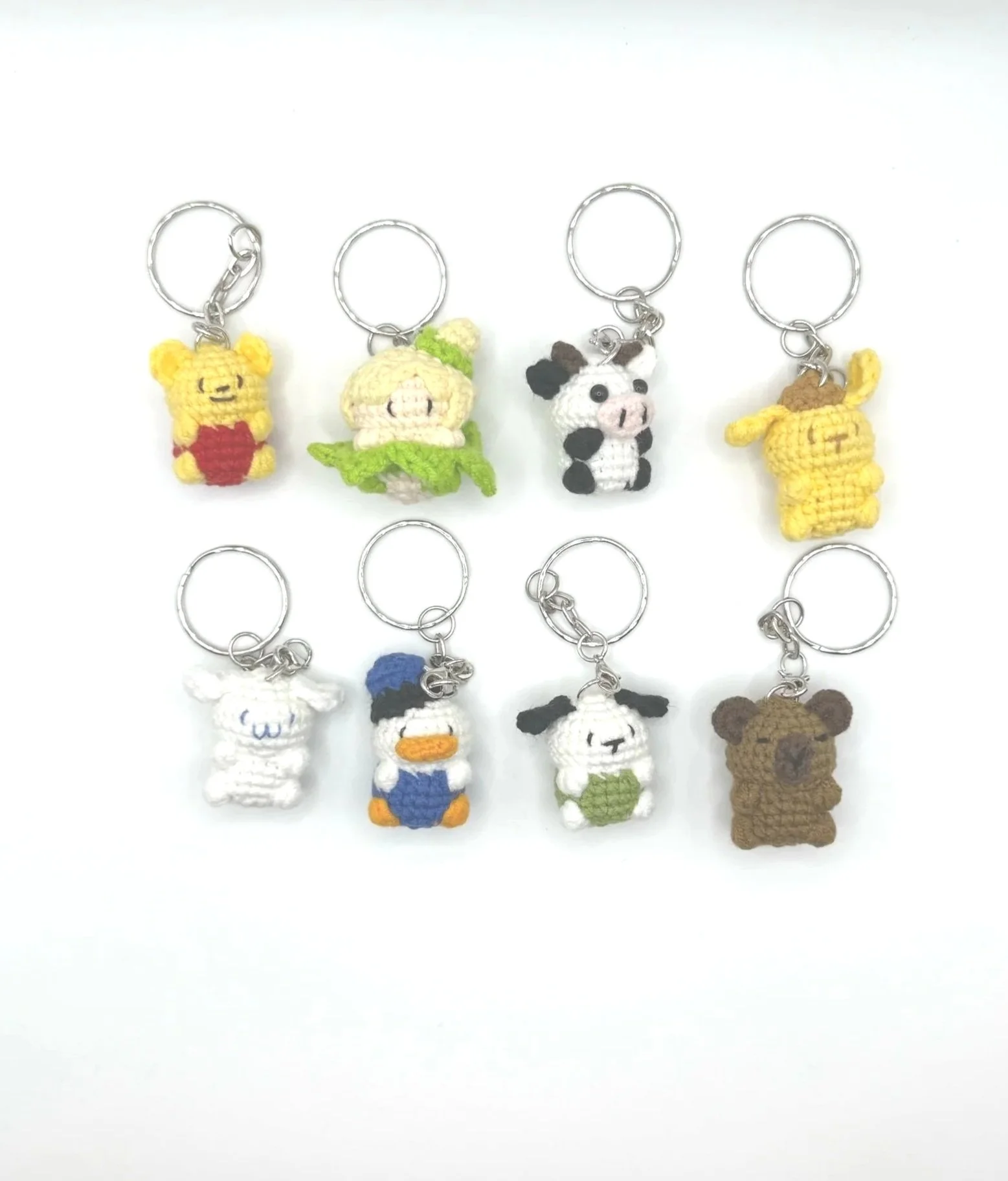 Mini Crochet Keychain Friends