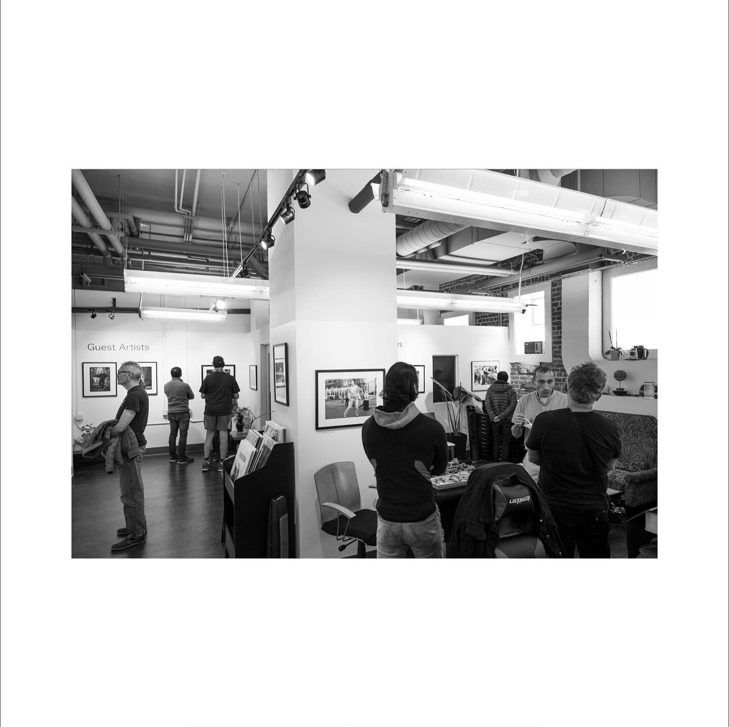 Thanks to all who came out this past weekend to our opening reception for an SF street photo and a variety of group work!

Great discussion led by Gabriel Castillo about street photo conundrums and considerations. We hope you&rsquo;ll come check out 