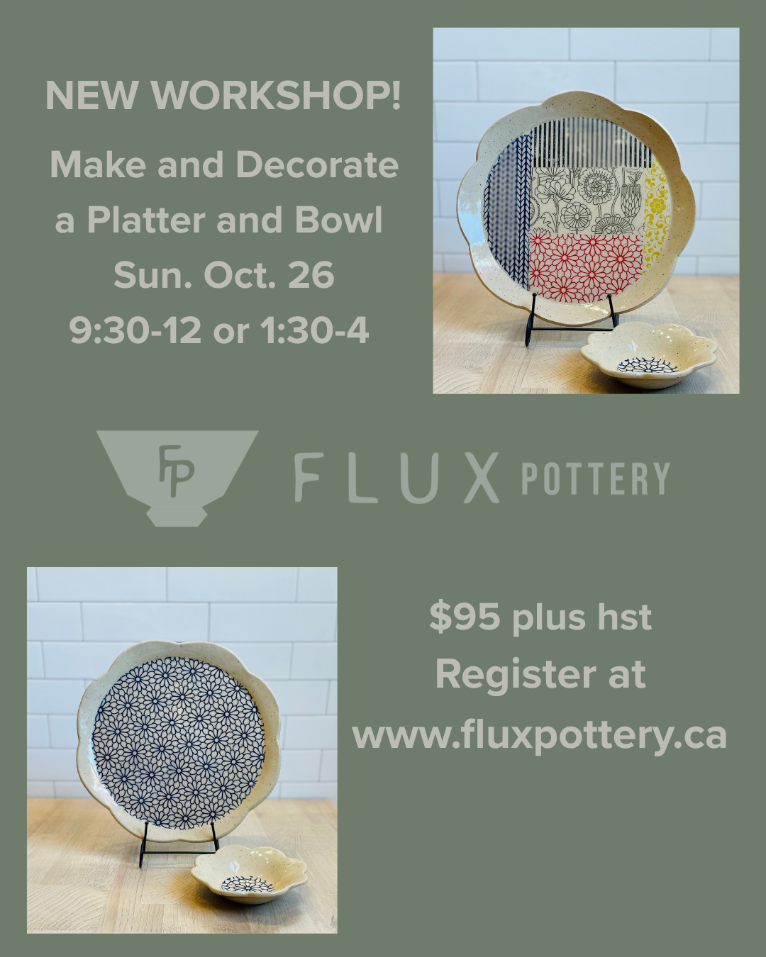 Platter and Bowl Workshop