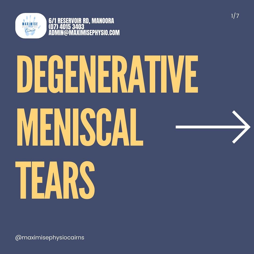 Degenerative meniscal tears are incredibly common in those over the age of 40.

Physiotherapy is the front line management for these tears in the vast majority of cases 
#knee #meniscus #meniscusrehab #kneepain #kneeexercises #kneephysio #physio #phy