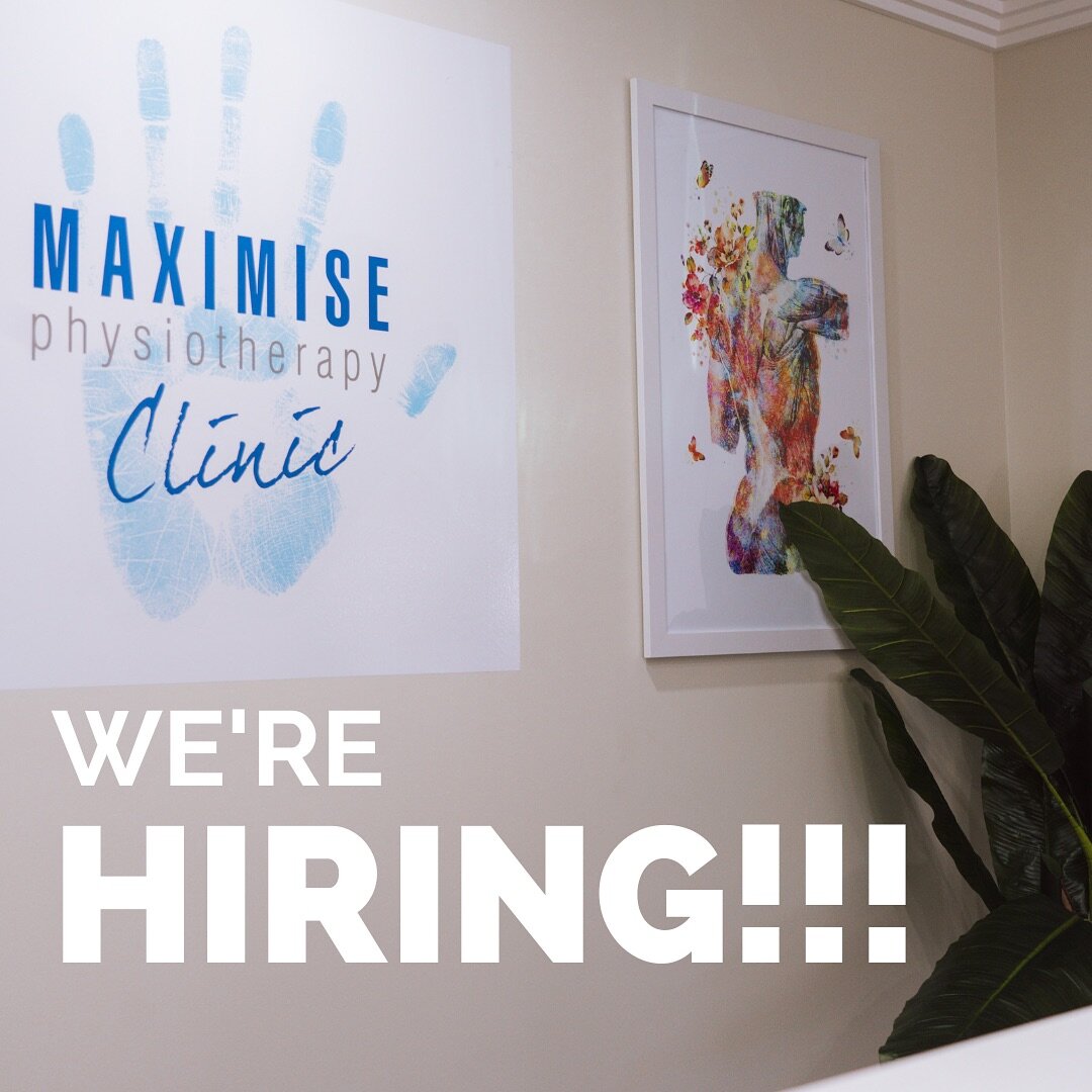 We are looking for a physiotherapist to join our rapidly expanding Cairns Clinic!

For more info shoot us a message or email admin@maximisephysio.com