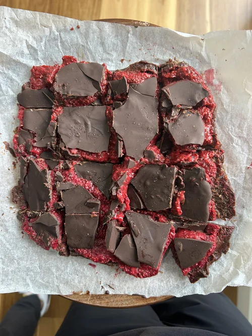chocolate & raspberry slice — This is Your Body