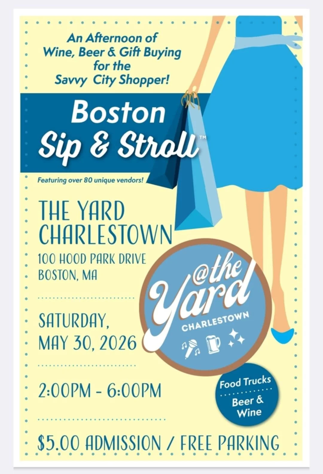 KTD @ Sip & Stroll Boston!  The Yard- Charlestown