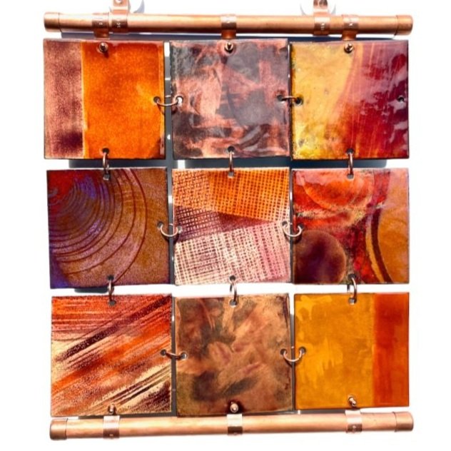 DEB JAVERBAUM CUSTOM METAL ART ONLINE PORTFOLIO METAL MOSAIC - BONFIRE.jpg