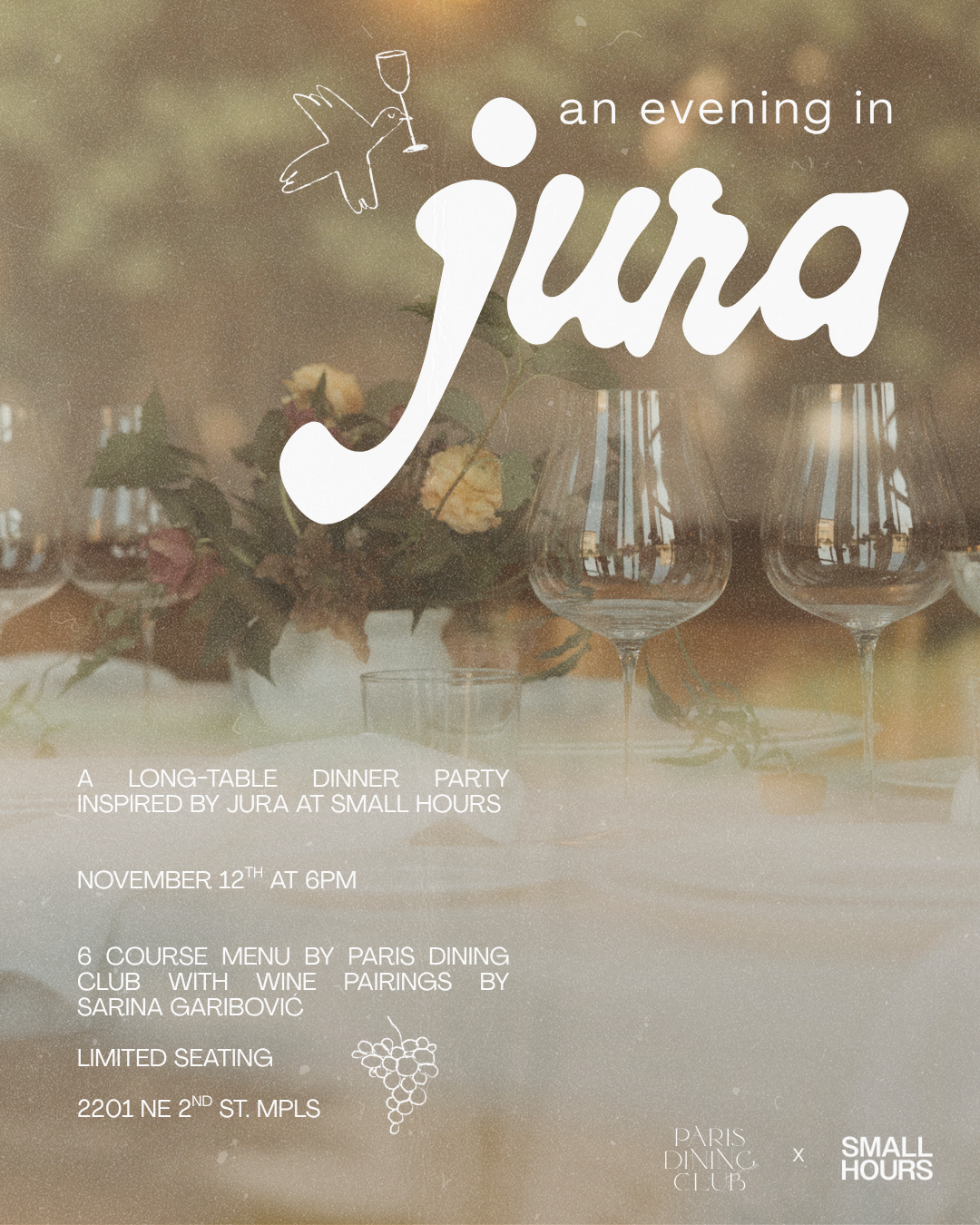 PDC x Small Hours Dinner Party:  An Evening in Jura