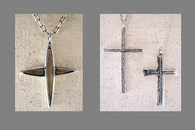 Fabricated Sterling Silver Crosses