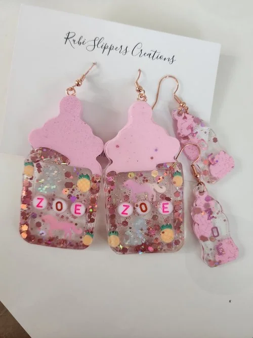 Custom Baby Name Earrings