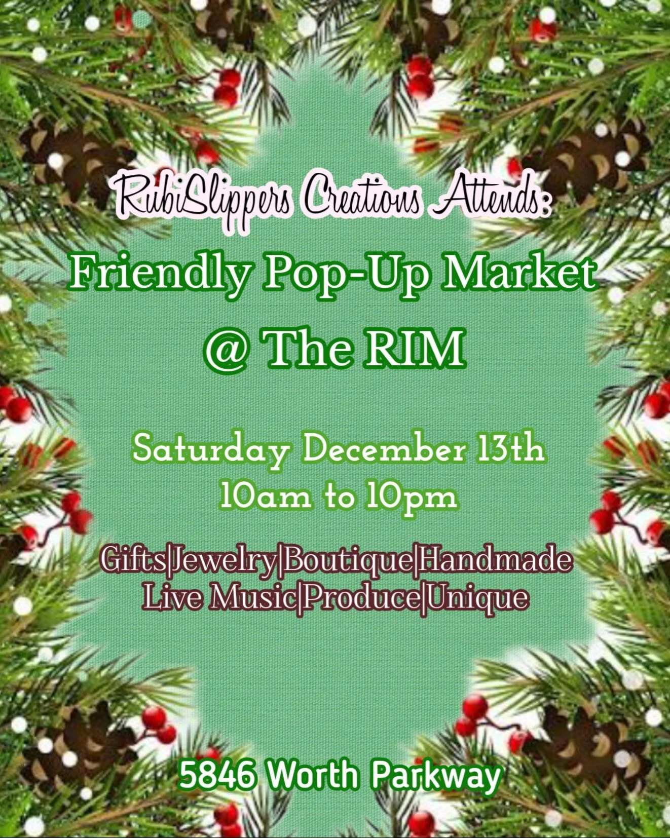 Friendly Pop Up Market 