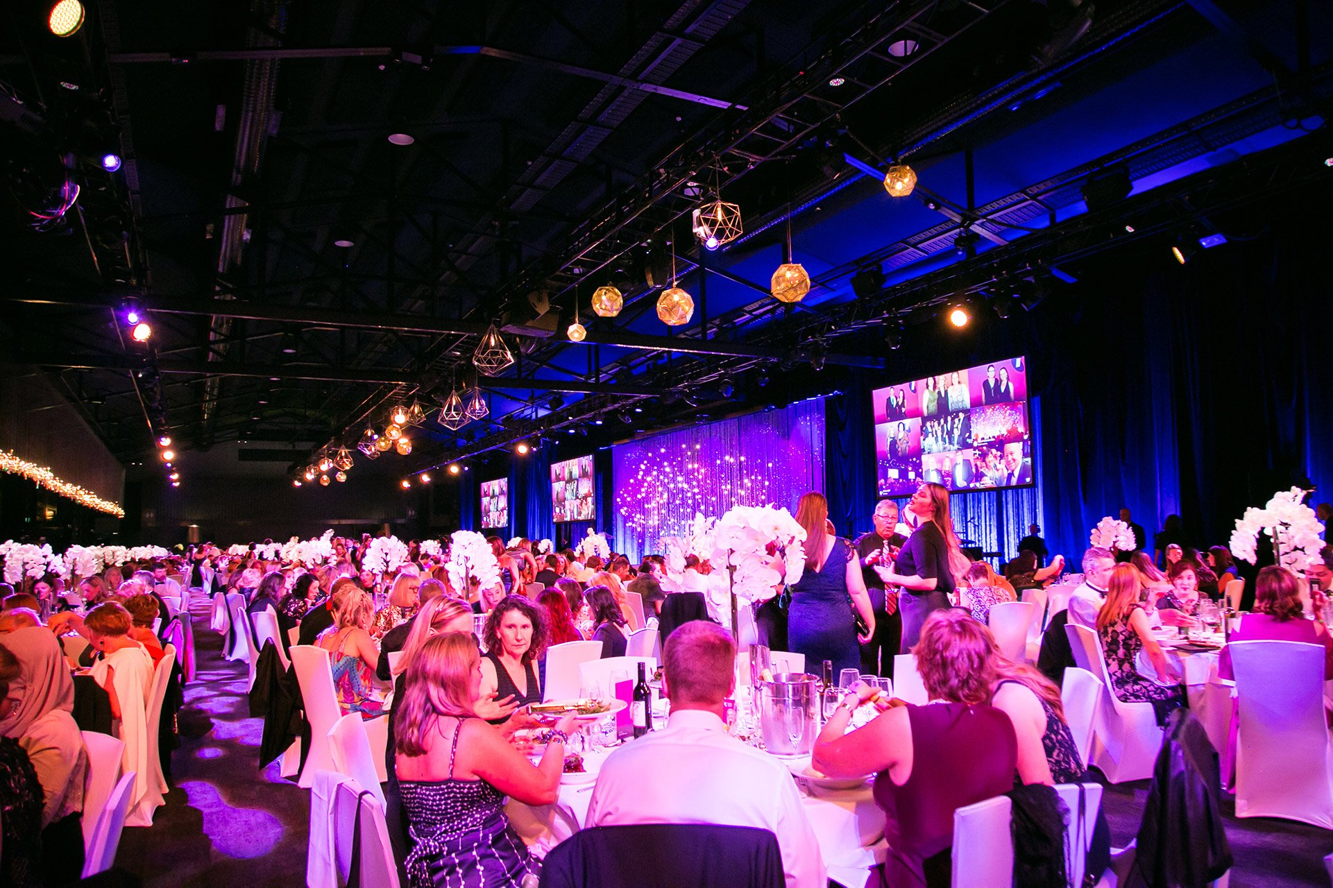  ballroom guests seated at tables gala dinner brisbane kirsten cox photographer events 