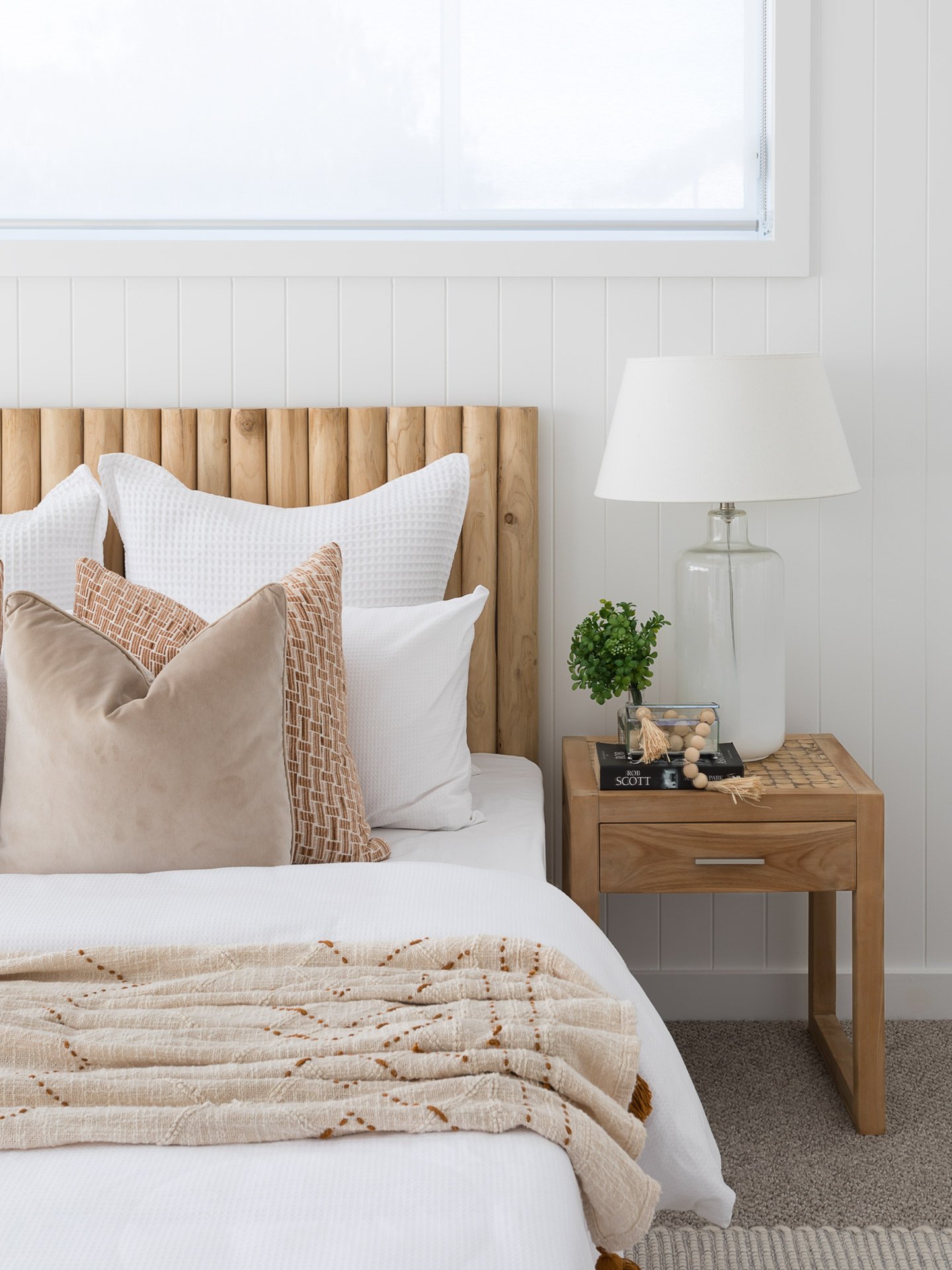  styled bed and bedside table bardon kirsten cox photographer interiors 