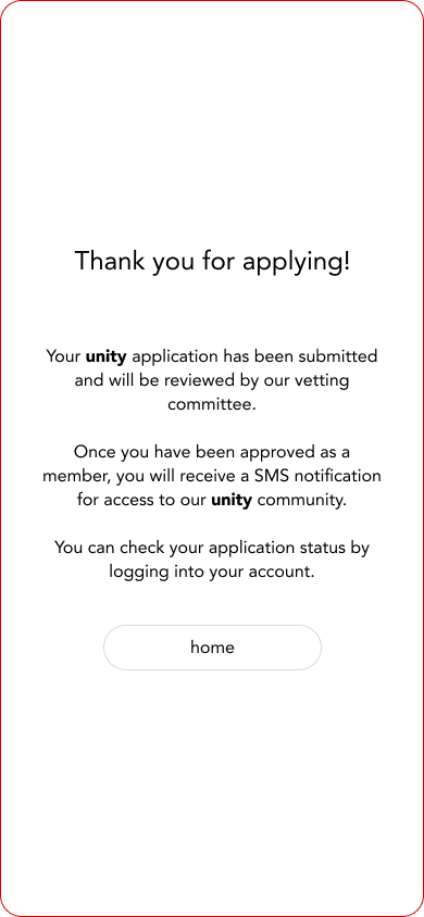 Wireframe of completing the questionnaire