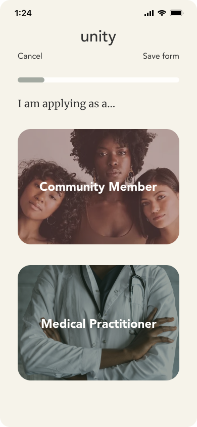 Choose how you're applying as