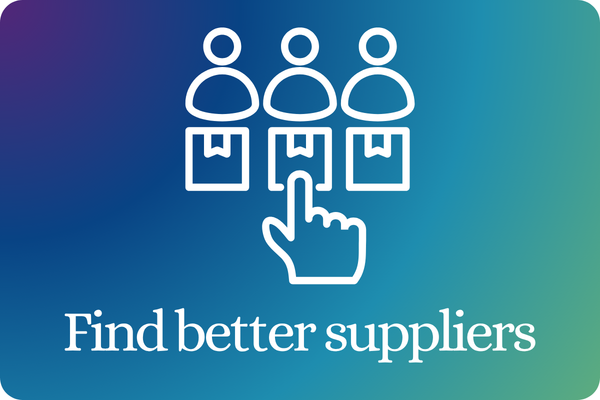I need better suppliers