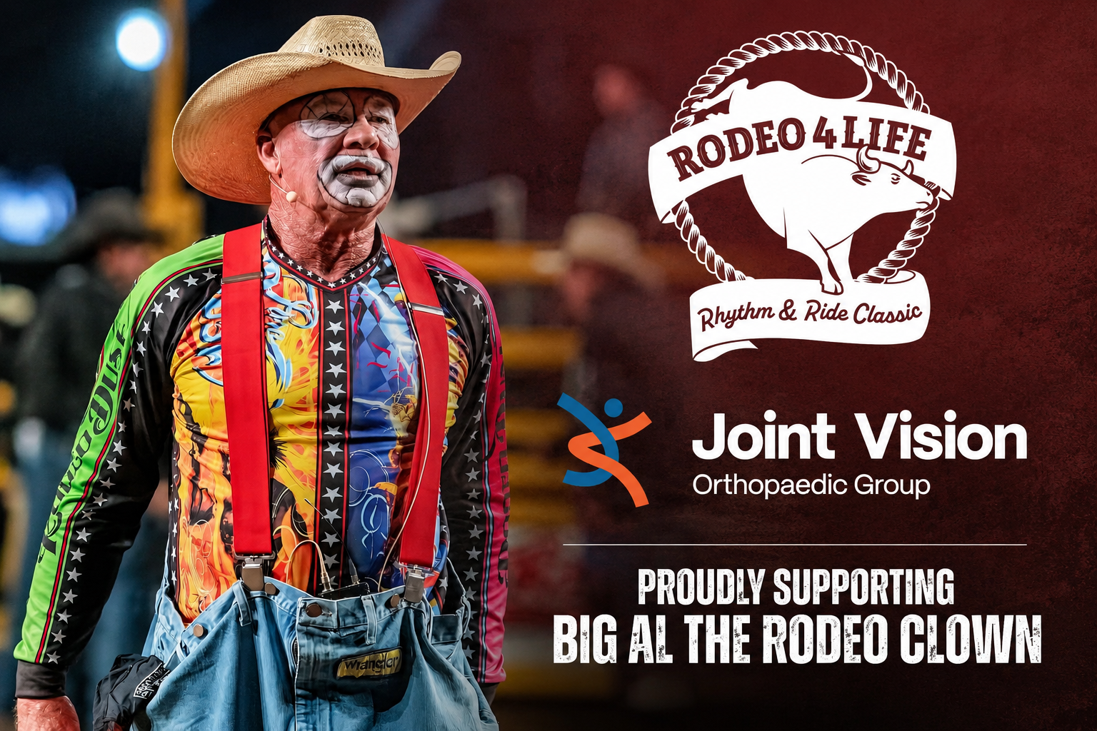 Joint Vision Proud to Support Rodeo 4 Life and Big Al the Rodeo Clown&nbsp;
