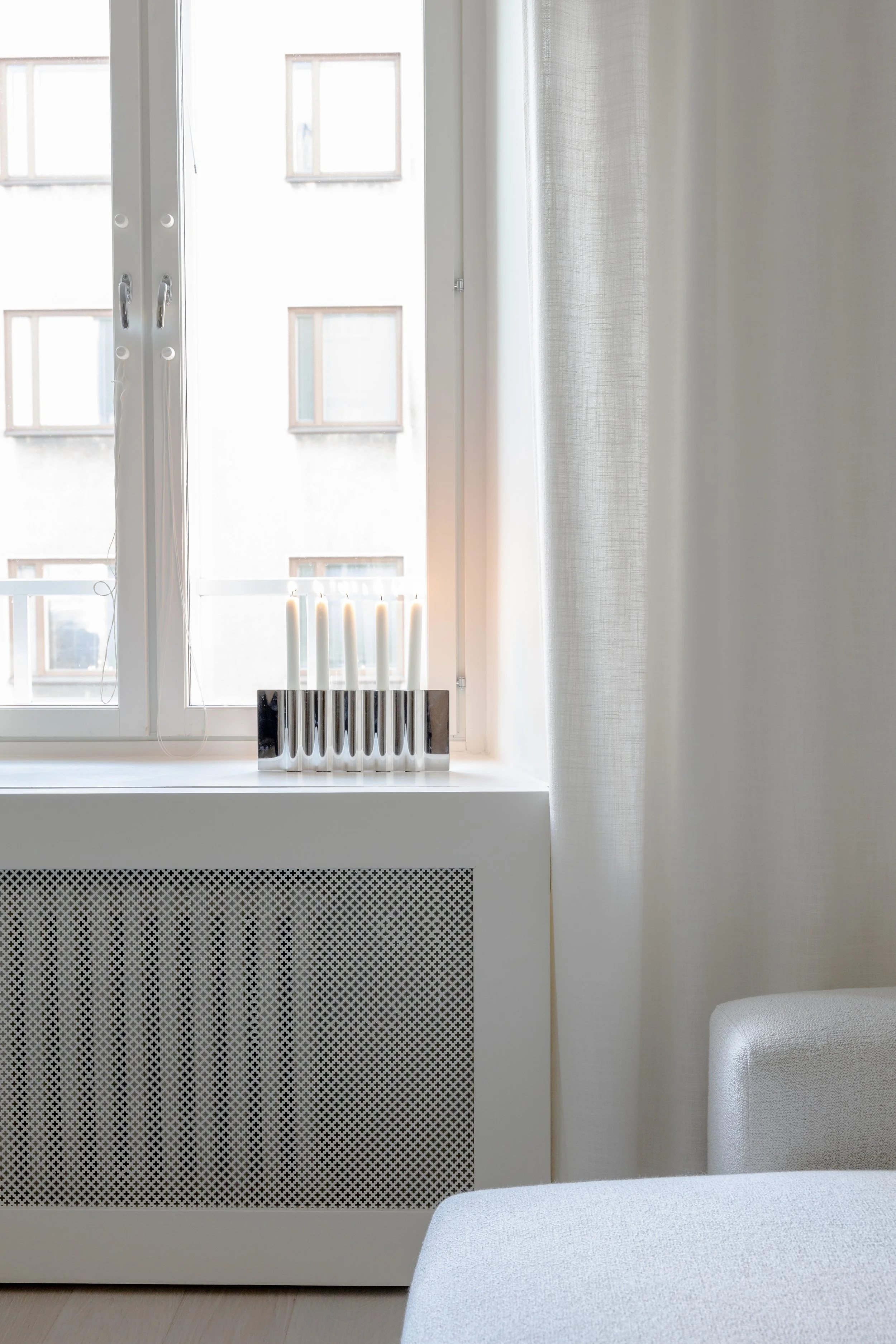 Custom radiator covers designed by Interior Ida Ilkko