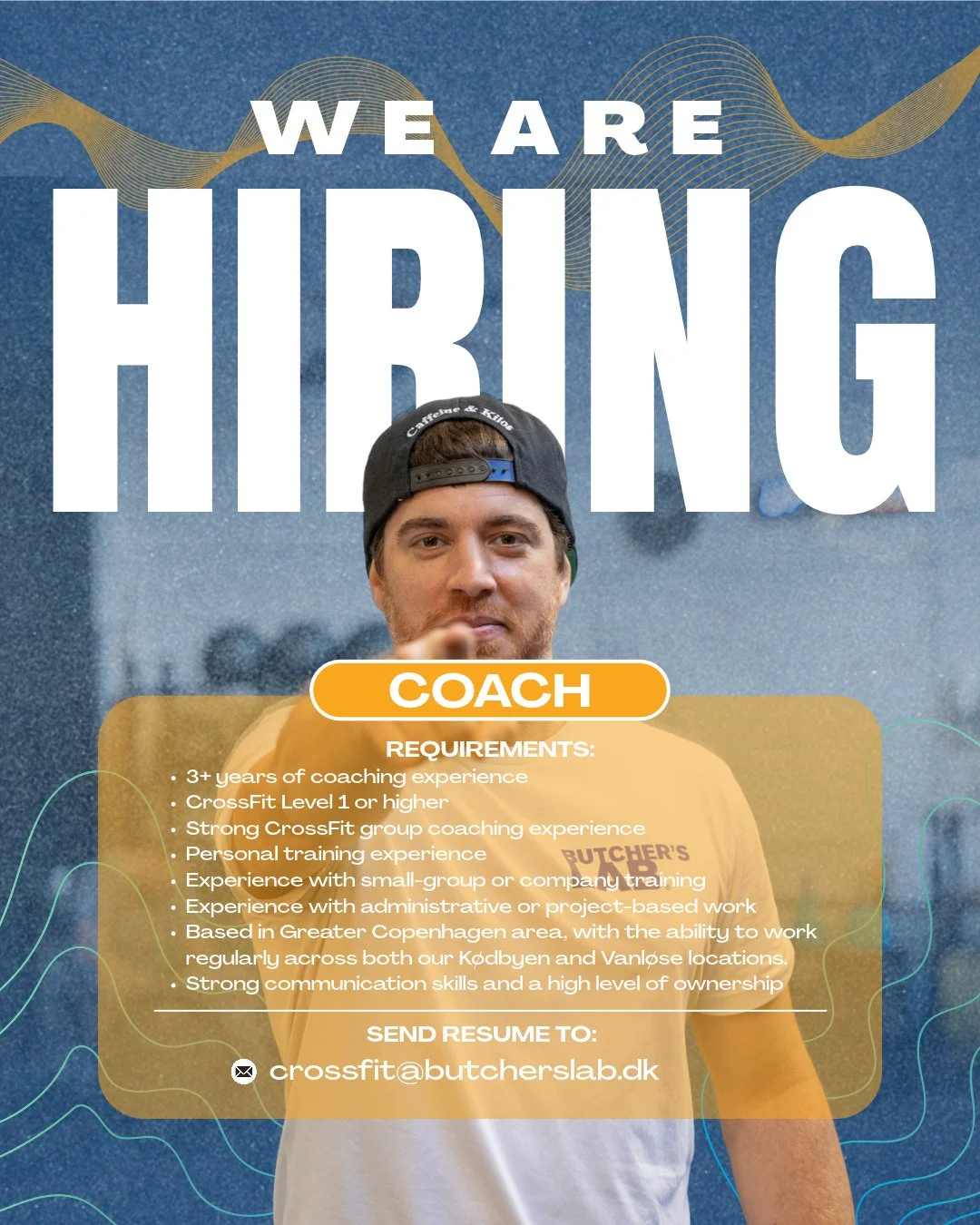 WE&rsquo;RE HIRING: SENIOR COACH 💥⁠
⁠
Hos Butcher&rsquo;s Lab s&oslash;ger vi en engageret og fagligt st&aelig;rk tr&aelig;ner, der br&aelig;nder for b&aring;de
holdundervisning og personlig tr&aelig;ning &ndash; og som har lyst til at blive en cent