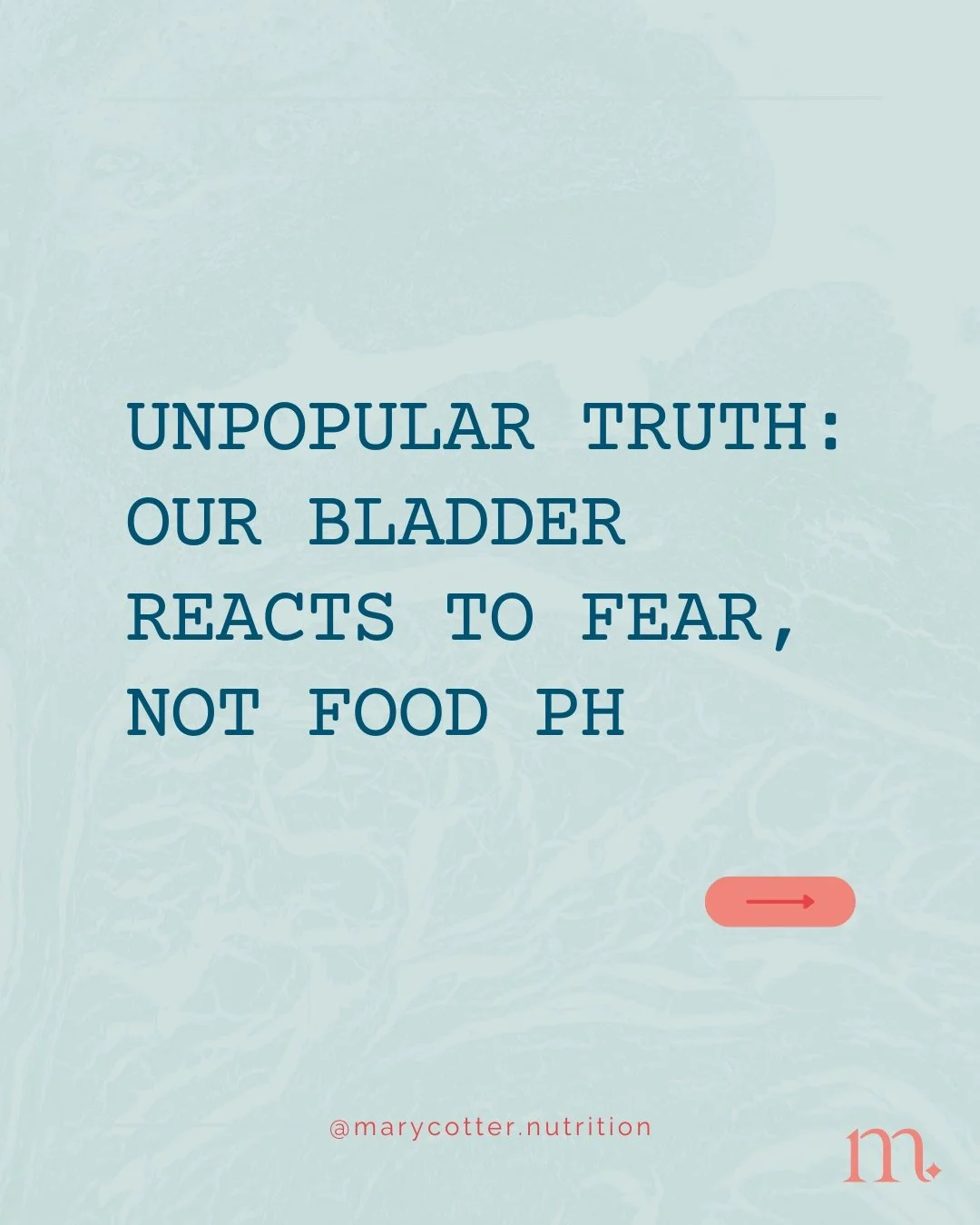 Unpopular truth: It&rsquo;s not the food&rsquo;s acidity that's the problem, it&rsquo;s the fear response.

👉 Swipe to learn why acidic-tasting foods aren&rsquo;t the real baddie when it comes to bladder flares.

Your symptoms are real. But the caus