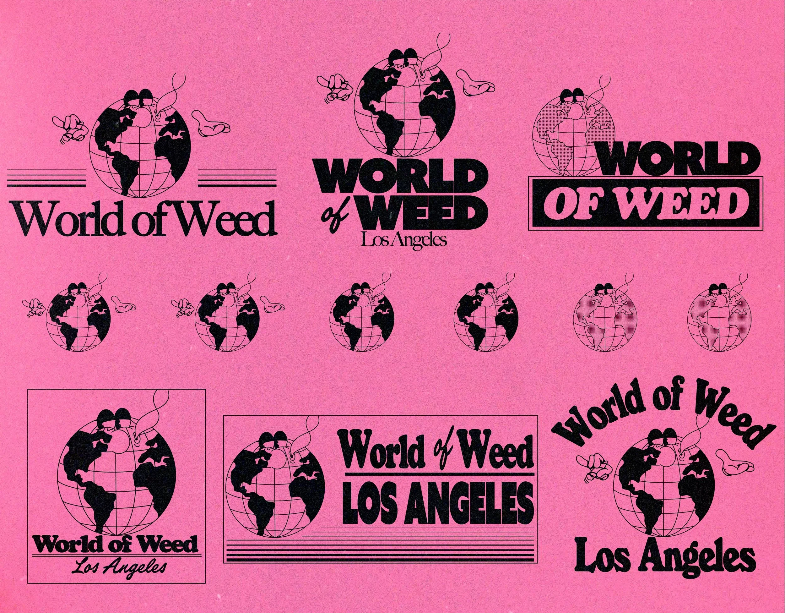World of Weed Los Angeles Logo Sheet
