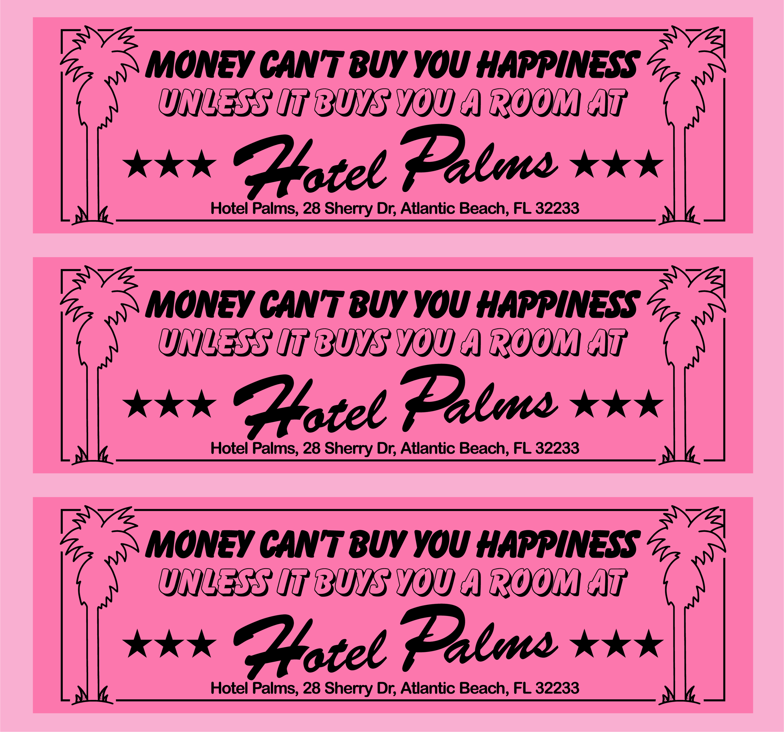 Bumper Stickers for Hotel Palms