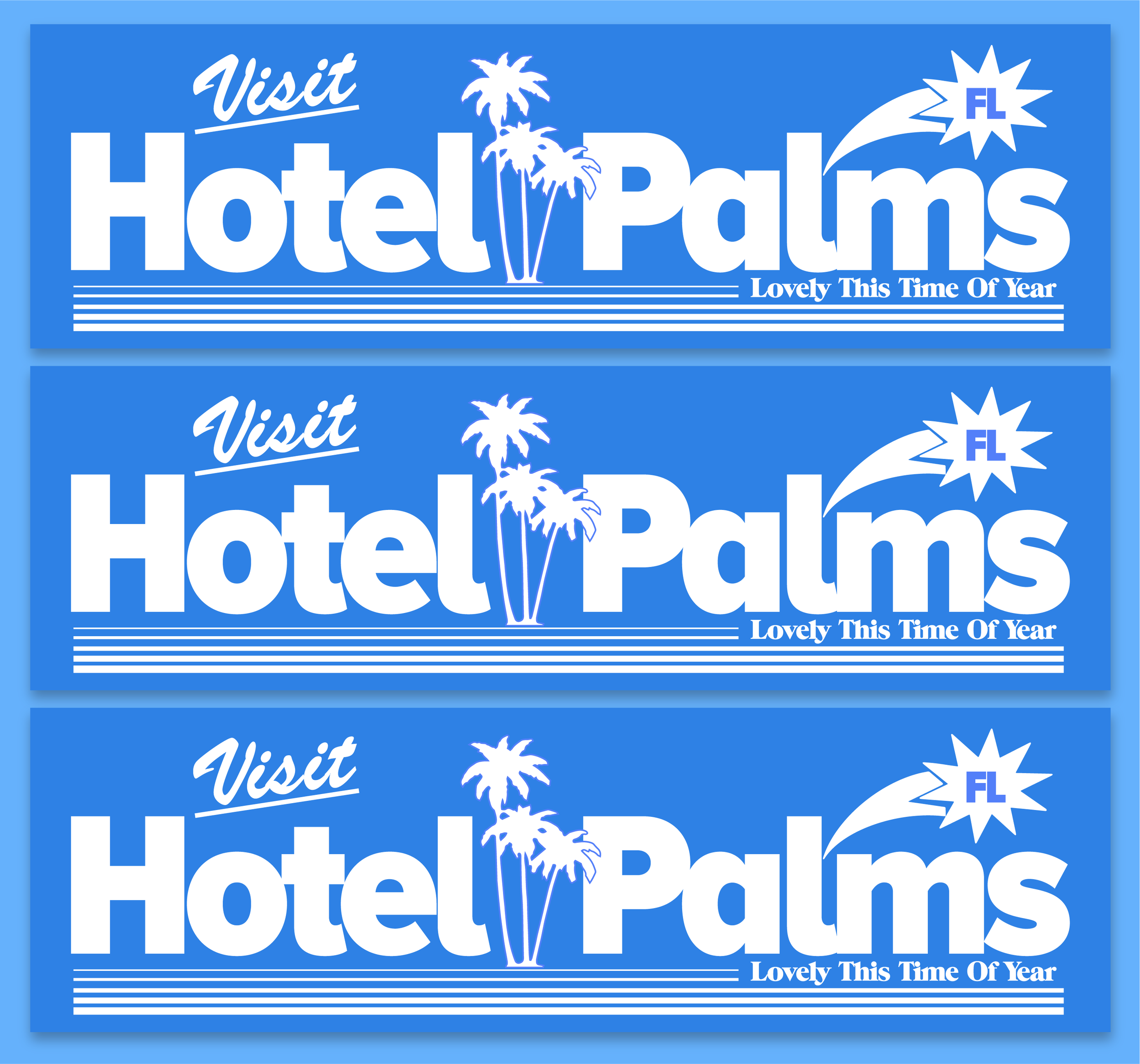 Bumper Stickers for Hotel Palms