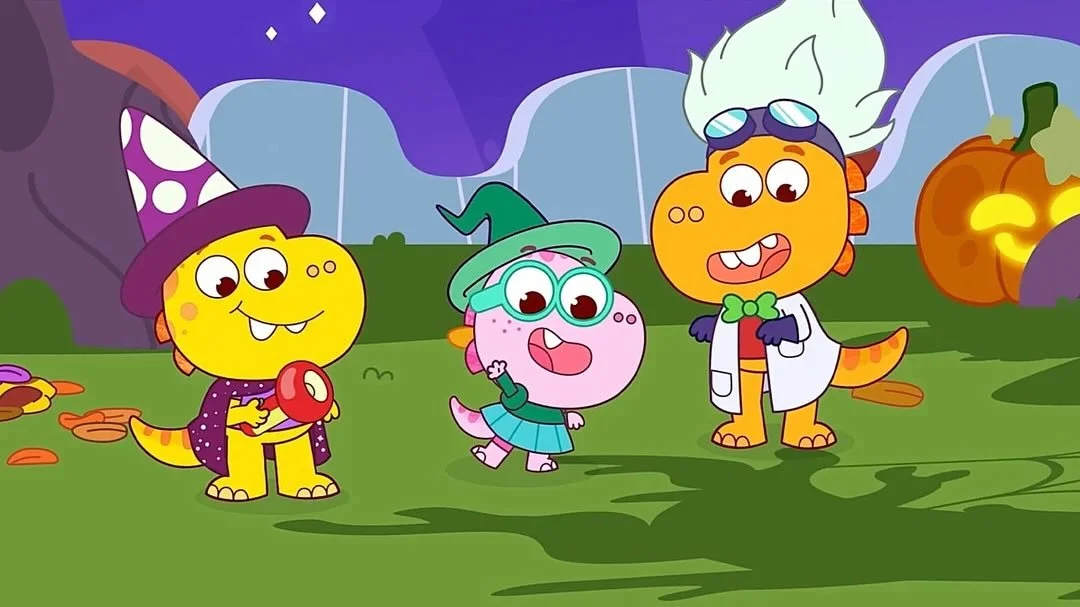 Happy Halloween!! If you are feeling spooky today, check out a scary episode from Mojo Swoptops &ldquo;Panic at the Pumpkin Patch&rdquo; on @bbciplayer or Tim Rex in Space &ldquo;Spooky Night&rdquo; on @channel5_tv ! Voice recording done @fusepost 🎃