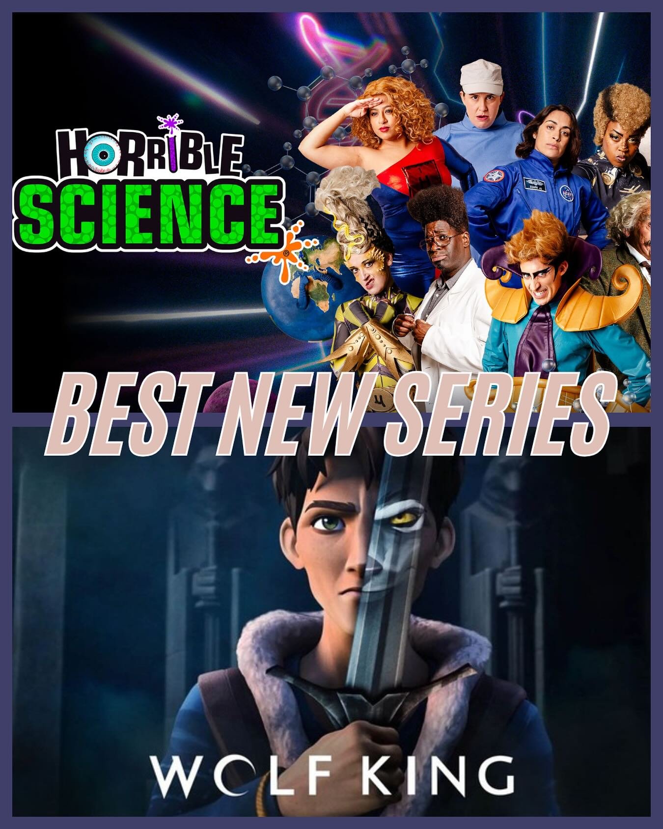 The Kidscreen Awards 2026 nominees have been announced!

Horrible Science - Best New Series (Kids)

Wolf King - Best New Series (Teens)

Congratulations to everyone! 

#kidscreenawards #horriblescience #wolfking