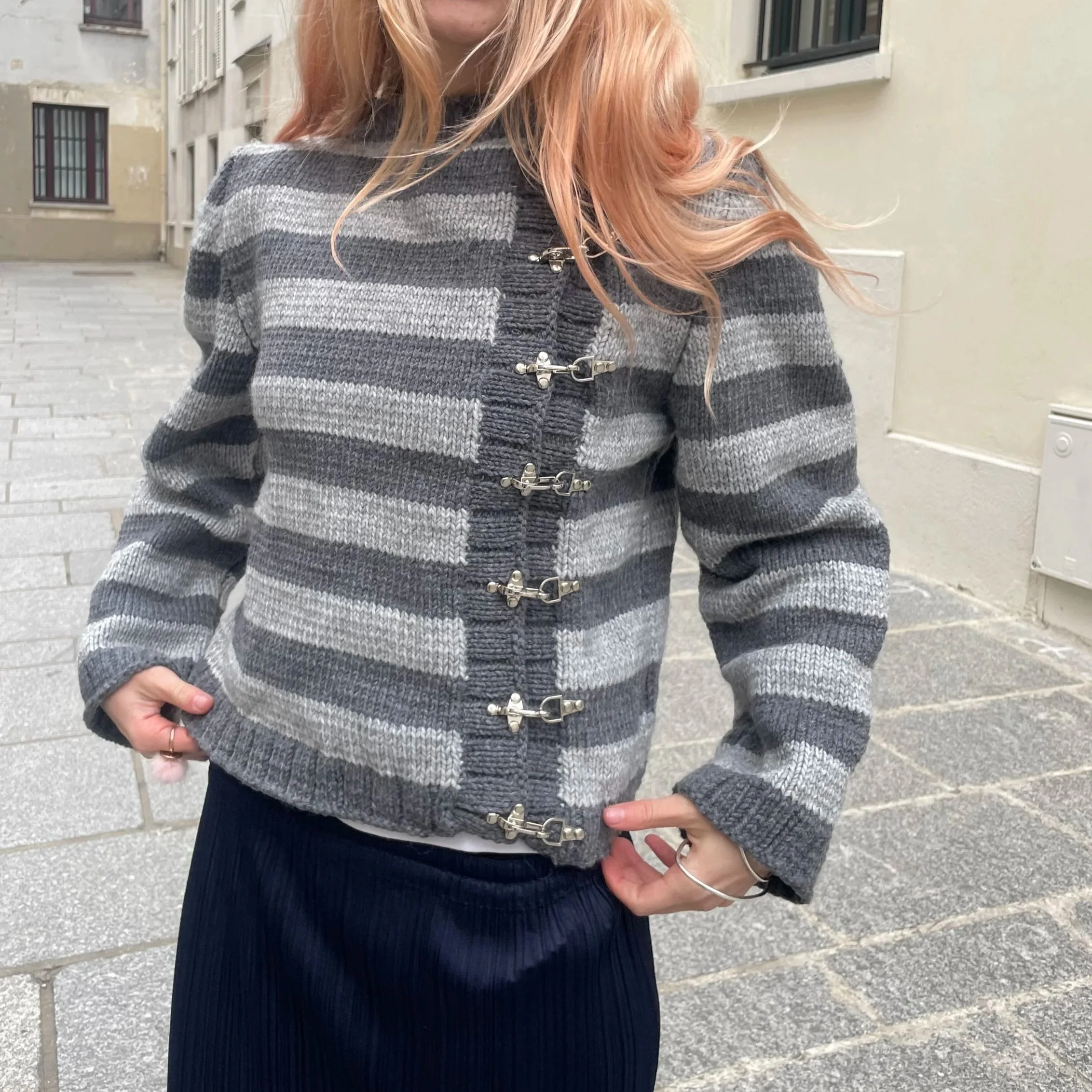 the clasps jacket - striped