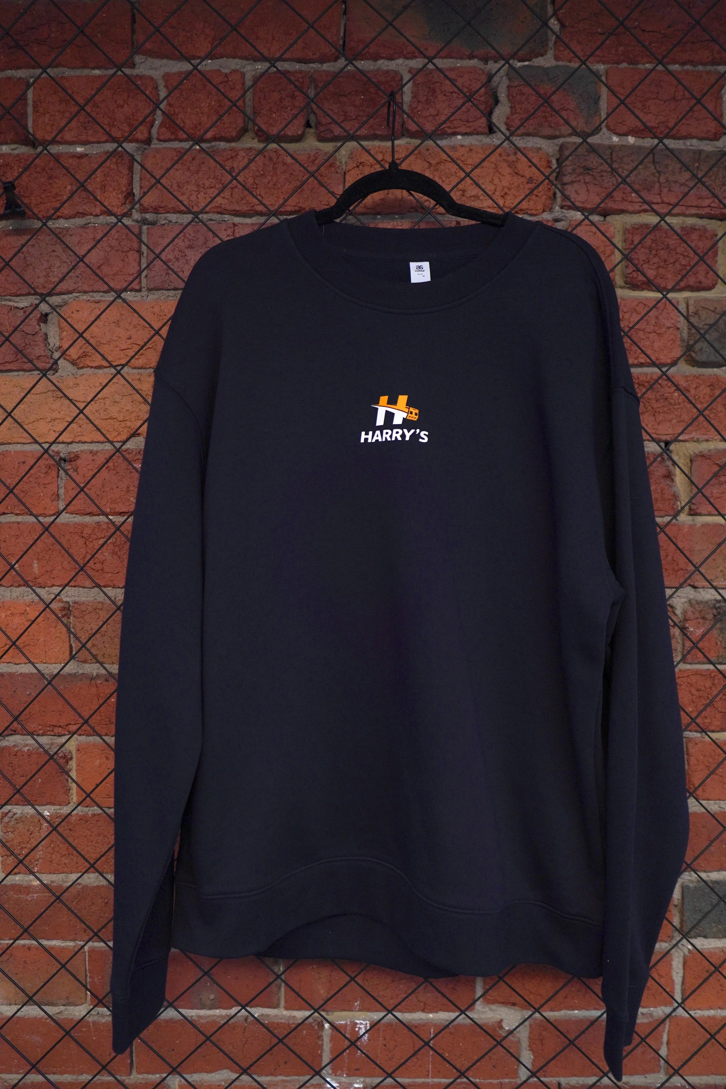 Harry's Small Logo Crew - Black