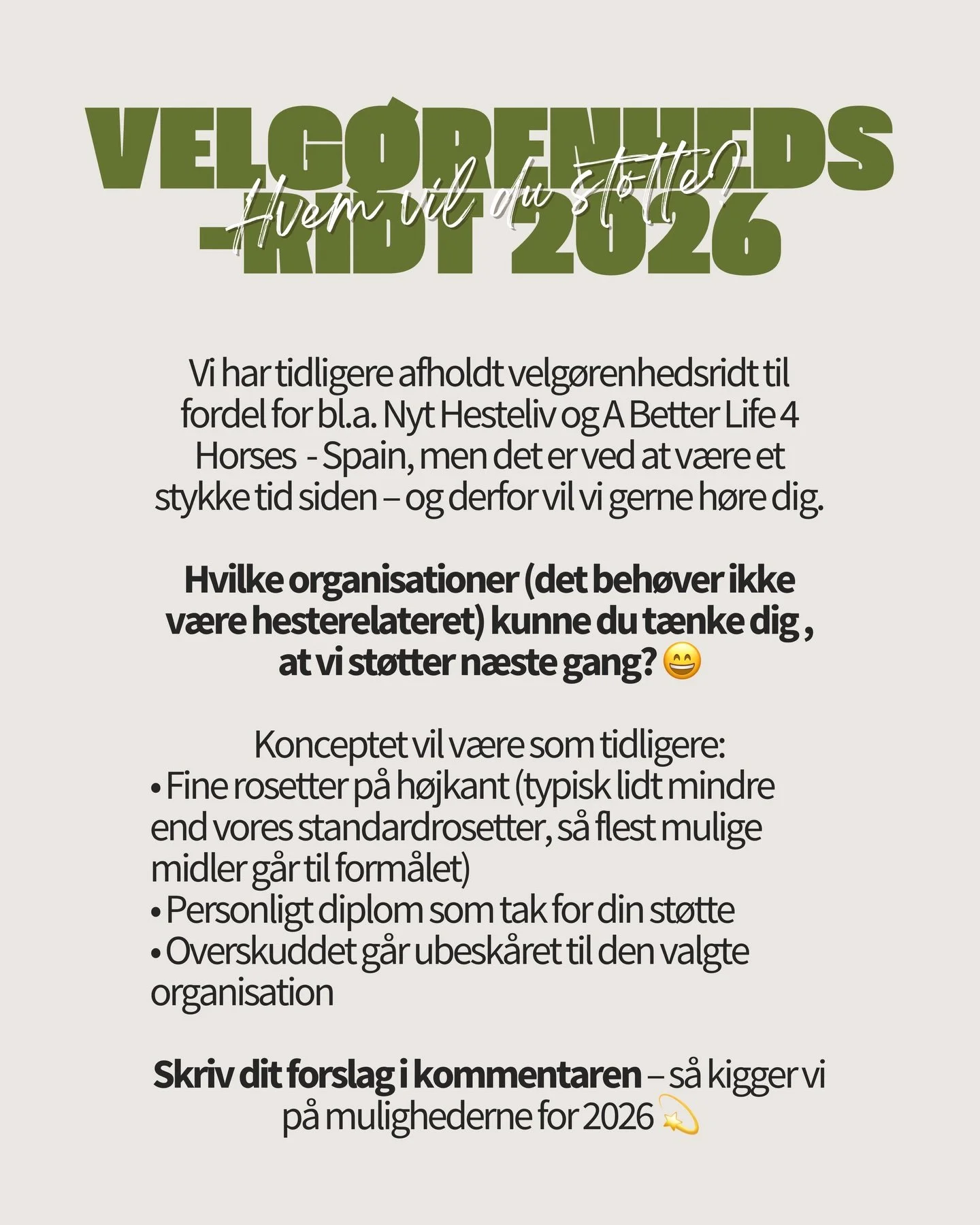 Hvilke organisationer kunne du t&aelig;nke dig, at du kunne v&aelig;re med til at st&oslash;tte? &hearts;️👇