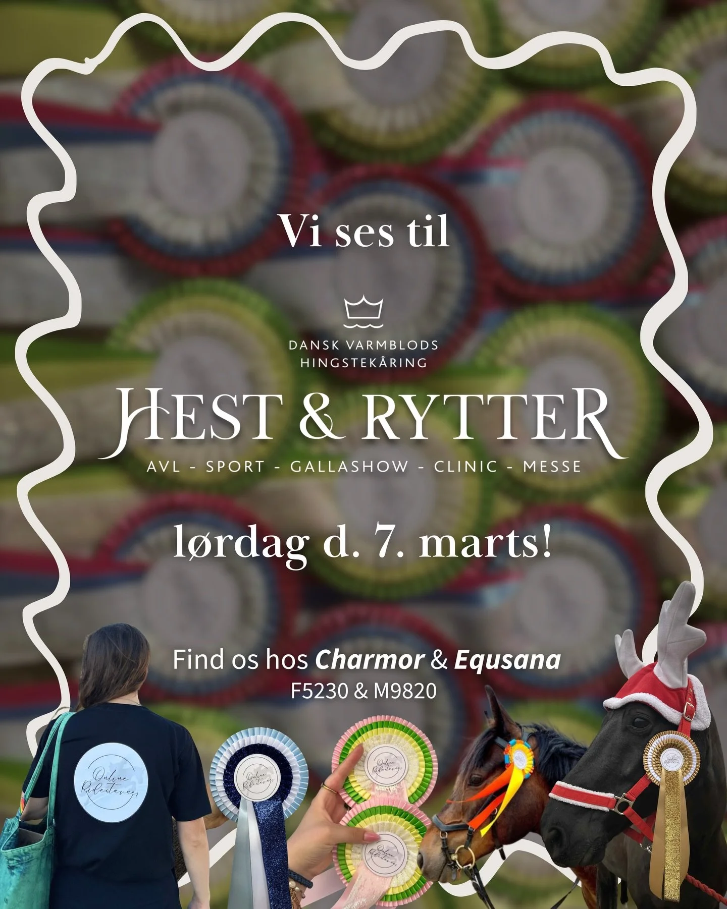 P&Aring; L&Oslash;RDAG KOMMER VI TIL 𝐇𝐄𝐒𝐓 &amp; 𝐑𝐘𝐓𝐓𝐄𝐑 &ndash; og vi gl&aelig;der os helt &aelig;rligt som sm&aring; b&oslash;rn juleaften! 🐎✨

Det betyder nemlig en dag fyldt med hestesnak, grin, netv&aelig;rk, inspiration &ndash; og forh