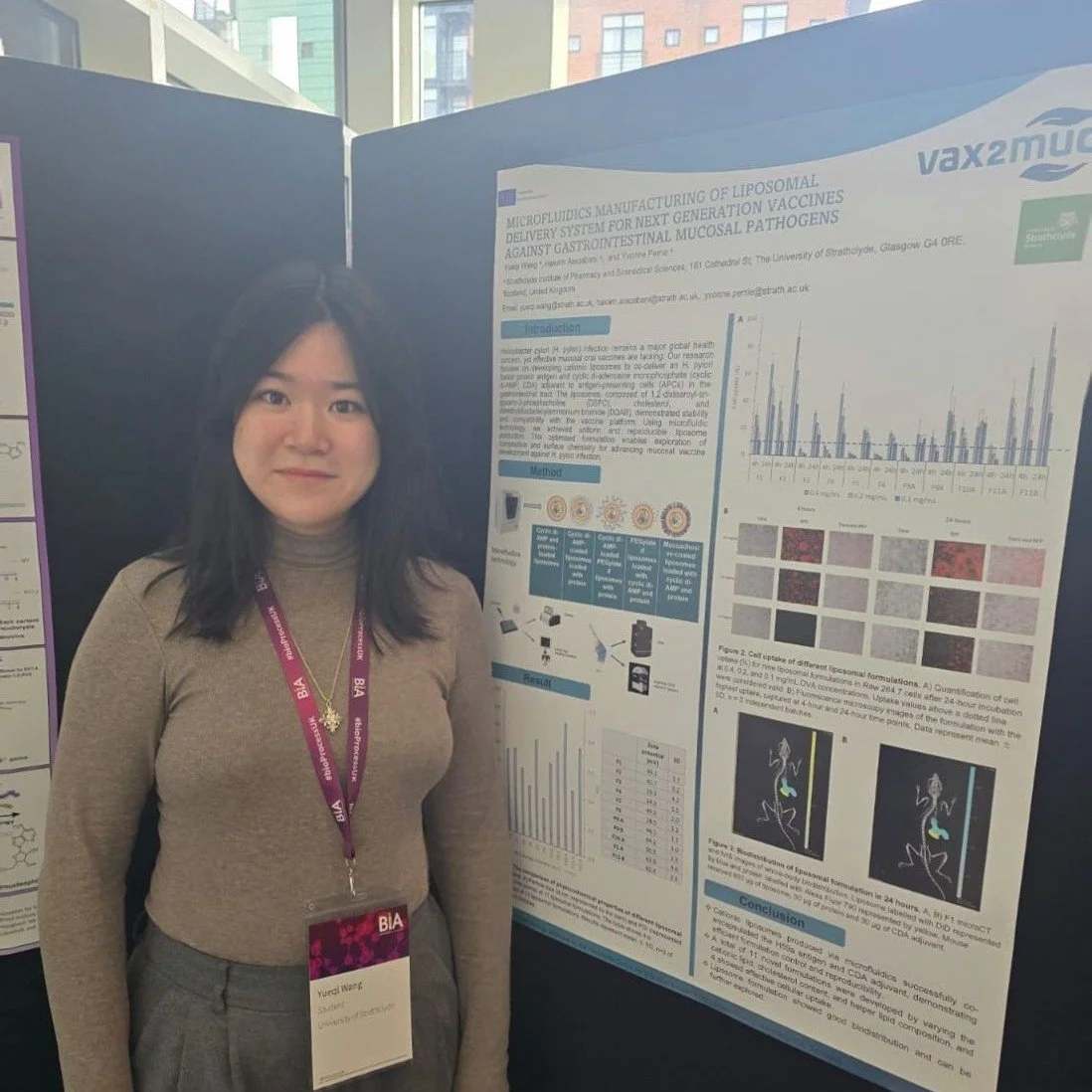 Yueqi Wang at the BioProcessUK Conference 