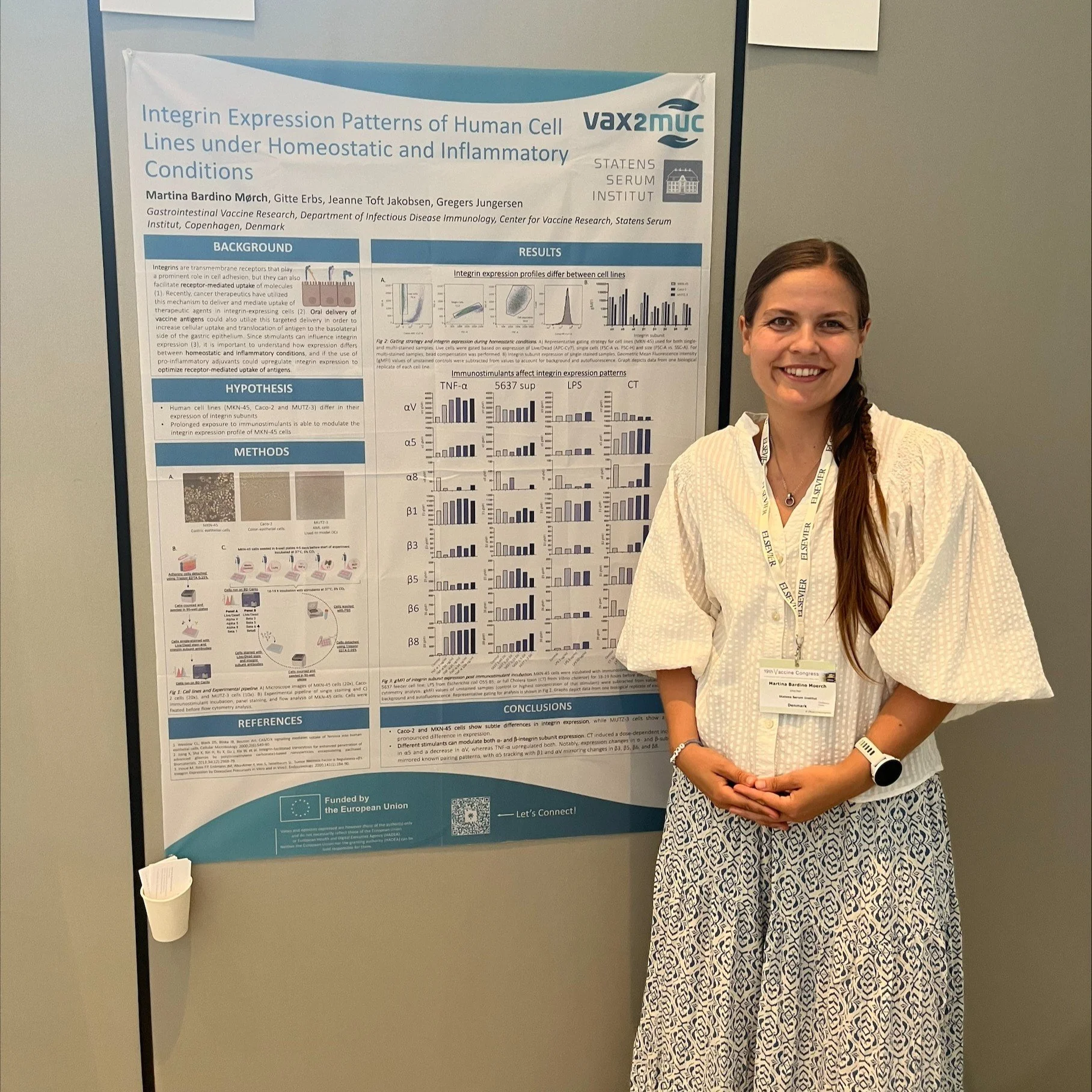 Martina Bardino Mørch at the Vaccine Congress