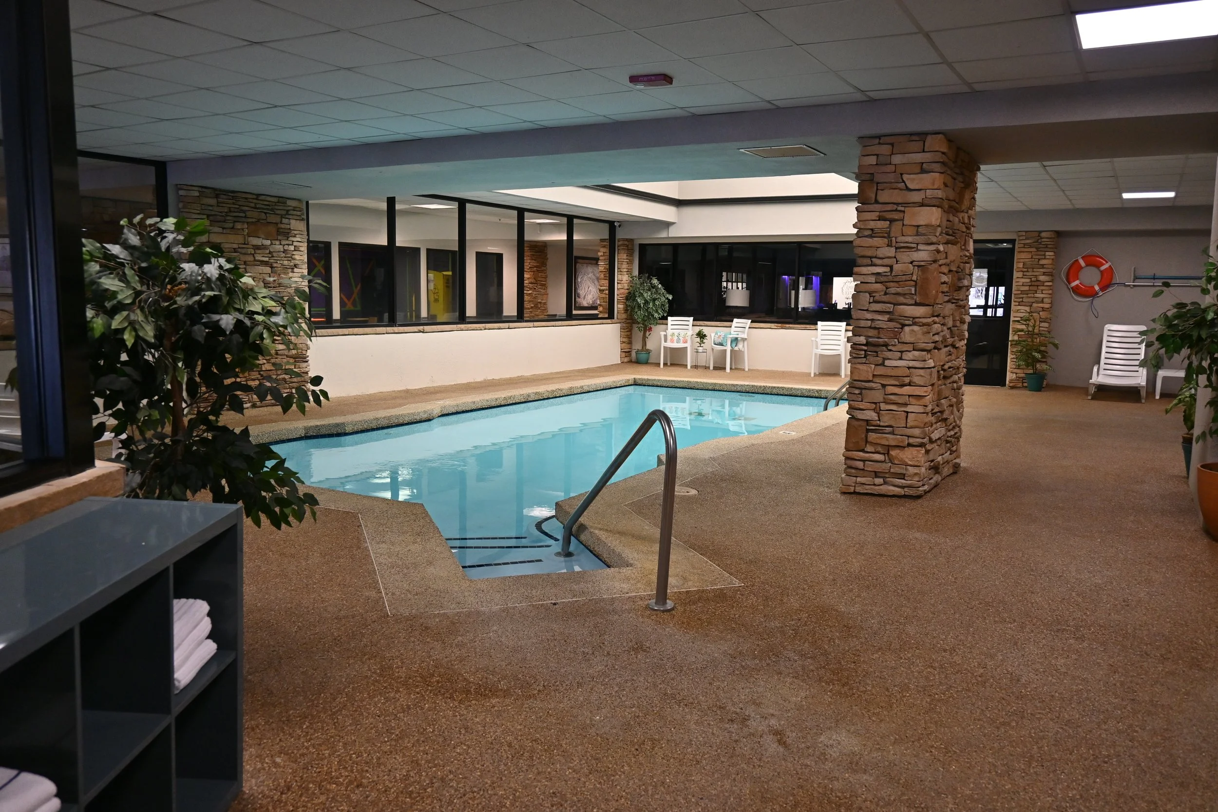 Mountain resort with pool.JPG