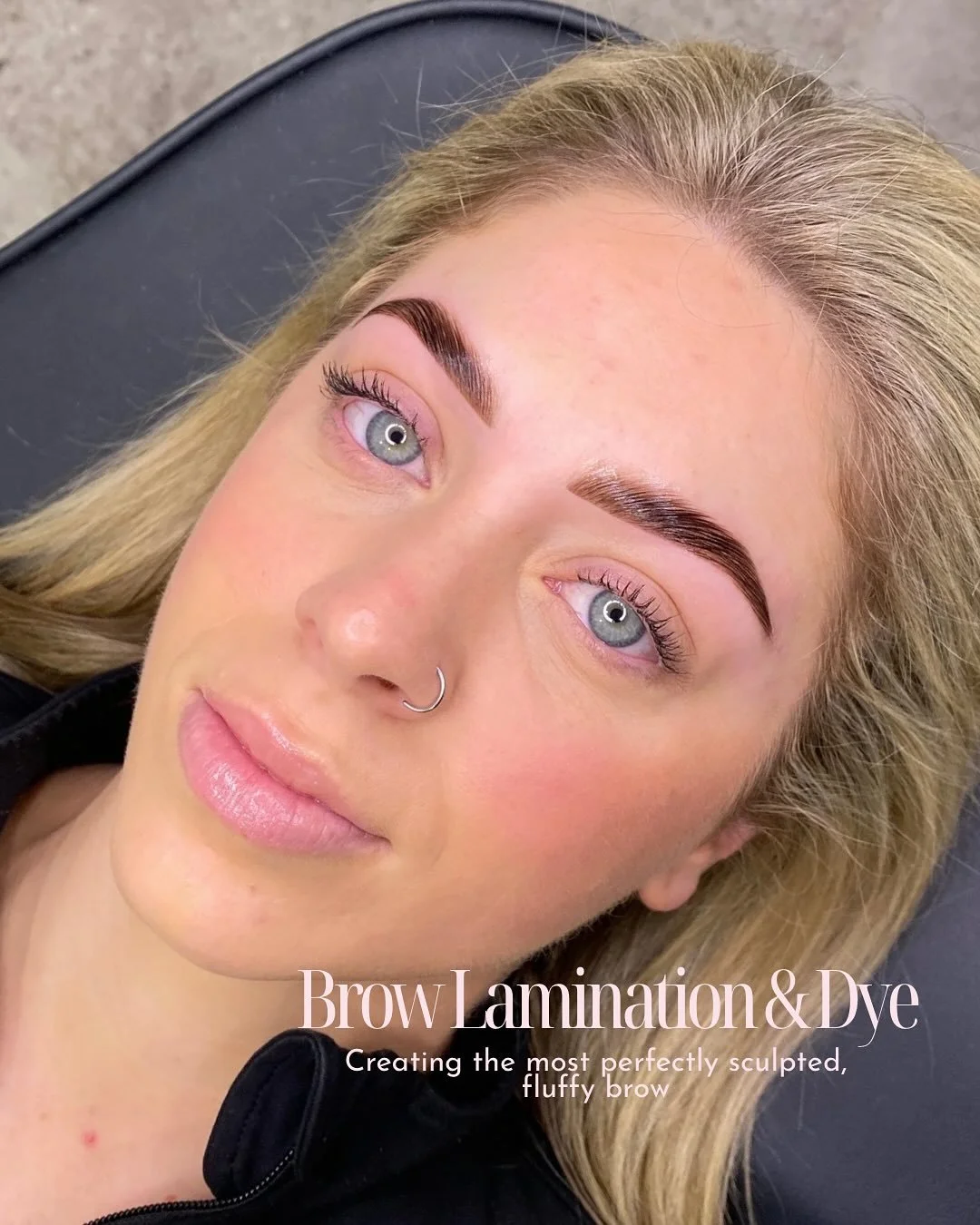 Good brows take time (and the right steps 😉) 
BTS of a Brow Lamination &amp; Dye - the BH Aesthetics way 🩷