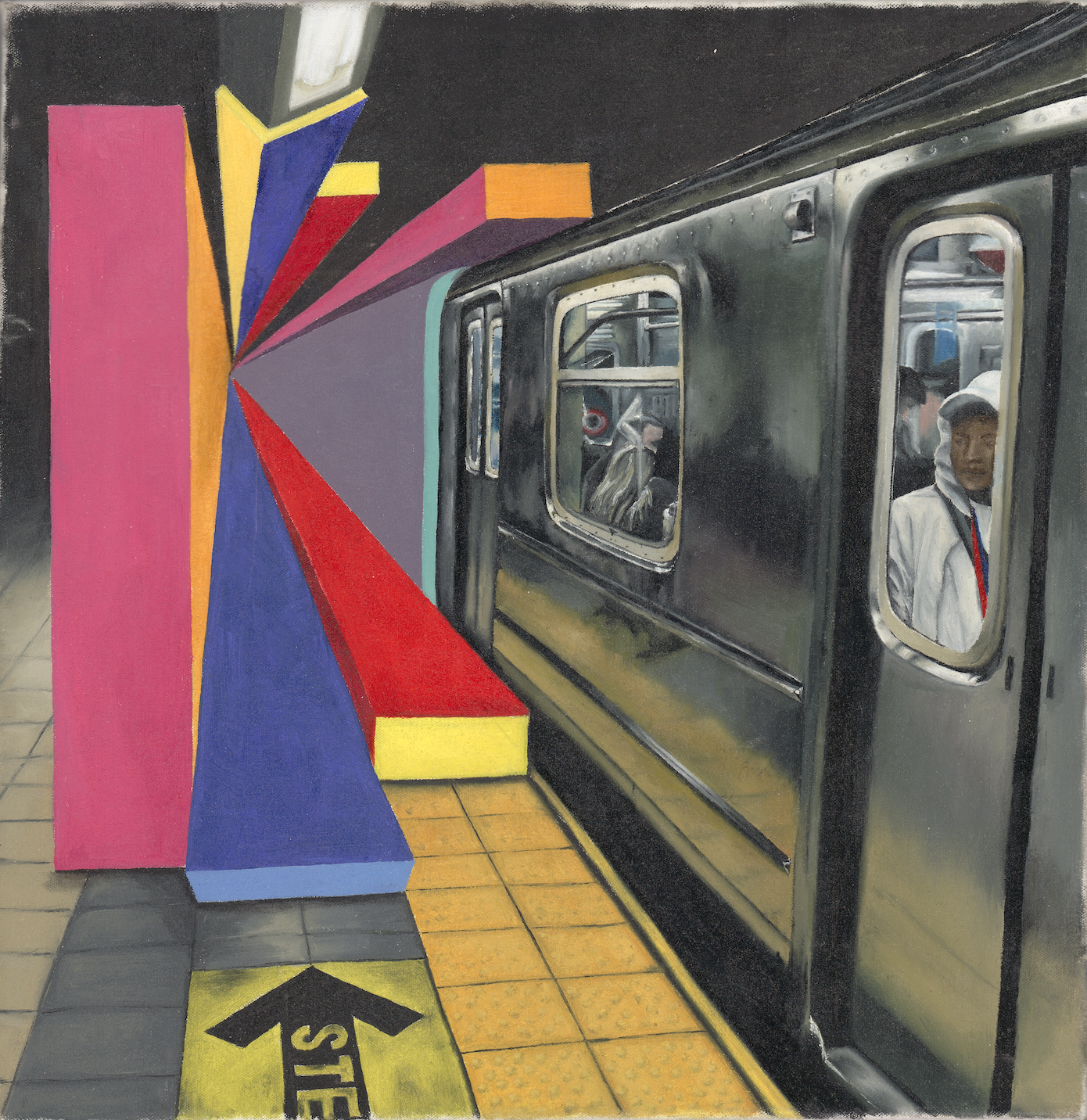 "the man on the train"

30x30cm oil on canvas