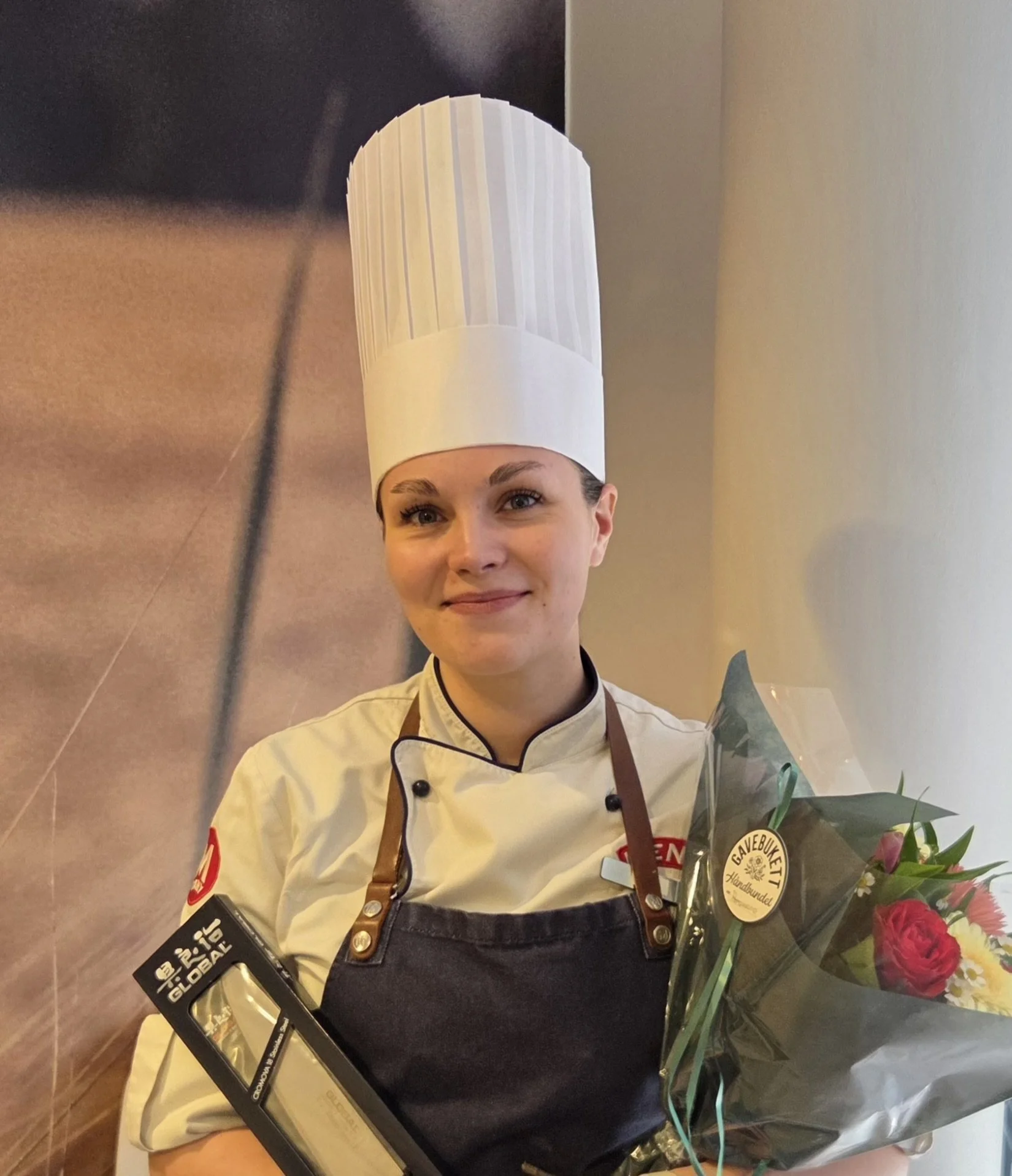 Gratulerer med bestått meget godt på fagprøven  i ferskvarehandlerfaget Maja!
