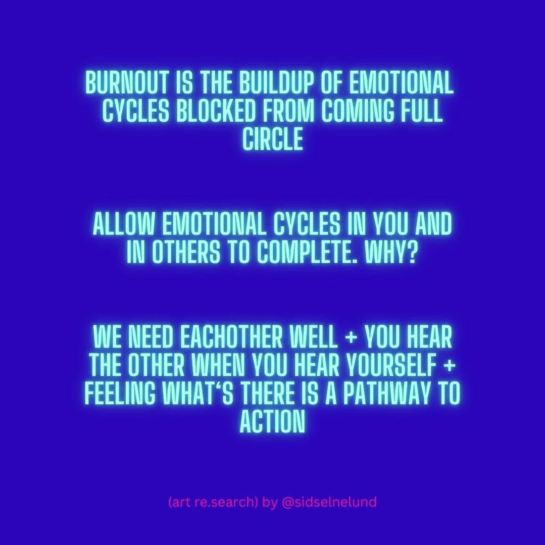 Whenever possible, we all got different situations and circumstances to tend to, this is the most powerful self- and collective care tool I know of.

Be good to one another.

<3

#emotionalcycles #collectivecreativecycles
#selfcare #collectivecare