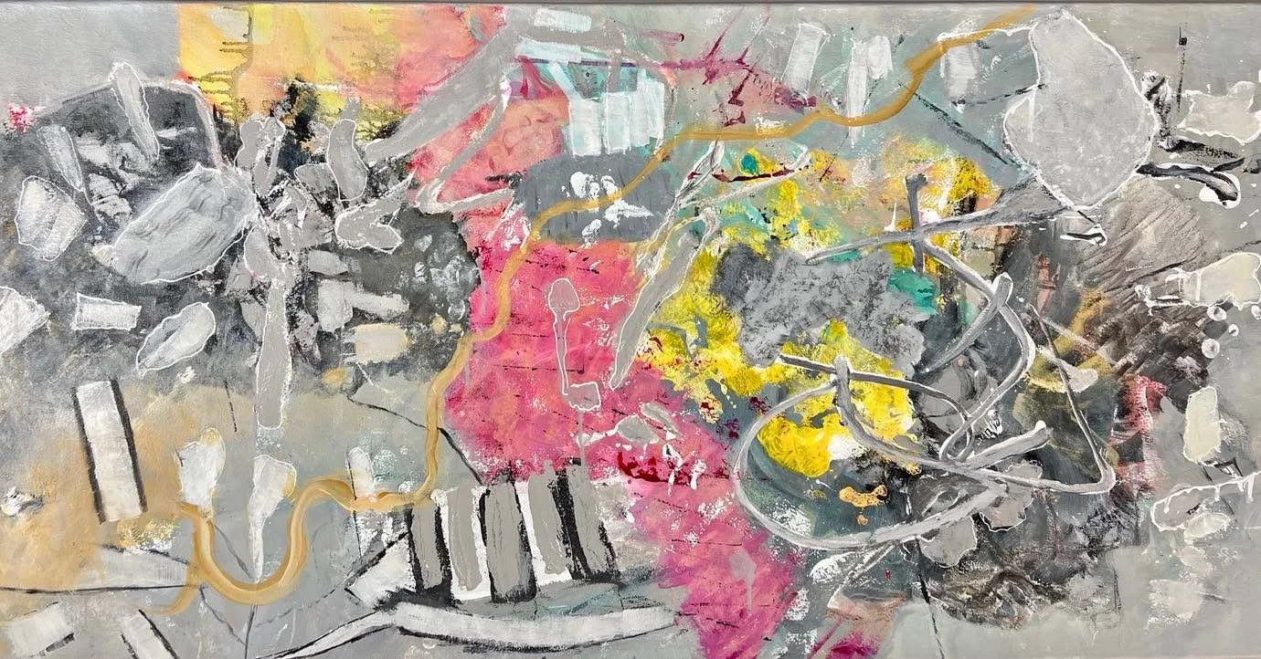Horizontal view of TANGLED EMOTIONS 24 hi x 48 wi