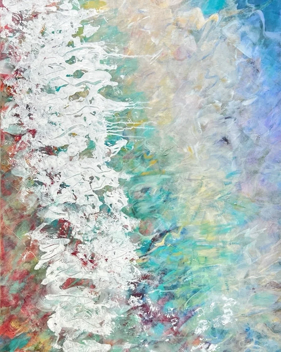 Soft Undertow 48 hi by 30 wide. Acrylic. Trying to decide if it should be horizontal or vertical. Your thoughts?
#abstractart #abstractpainting #nawafl