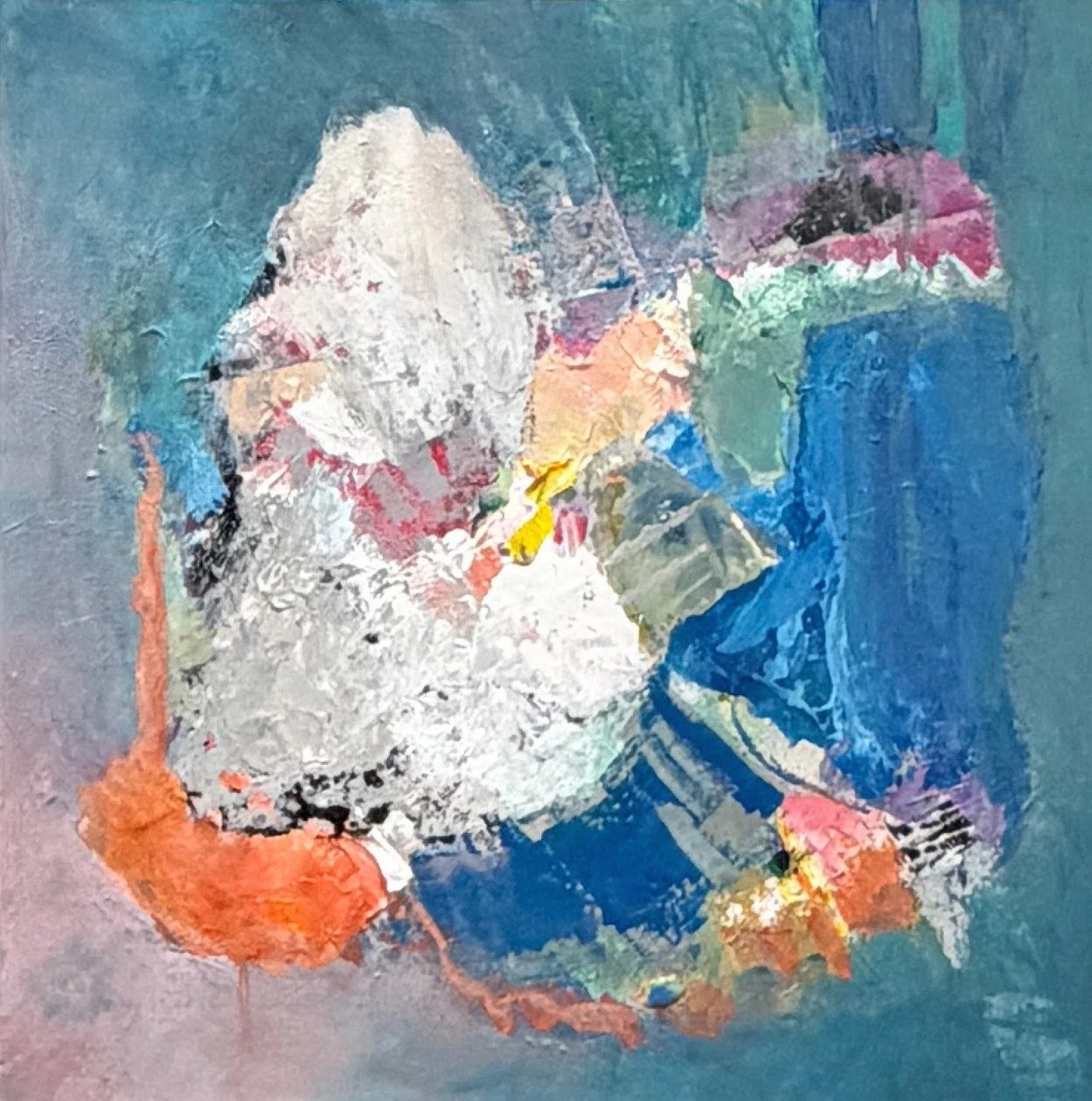 Wishing our family, dear friends and neighbors a joyous New Year filled with health and happiness and much to look forward to.

Pictured is PUPPY LOVE 20x20 mixed media 

#abstractart #thenawa